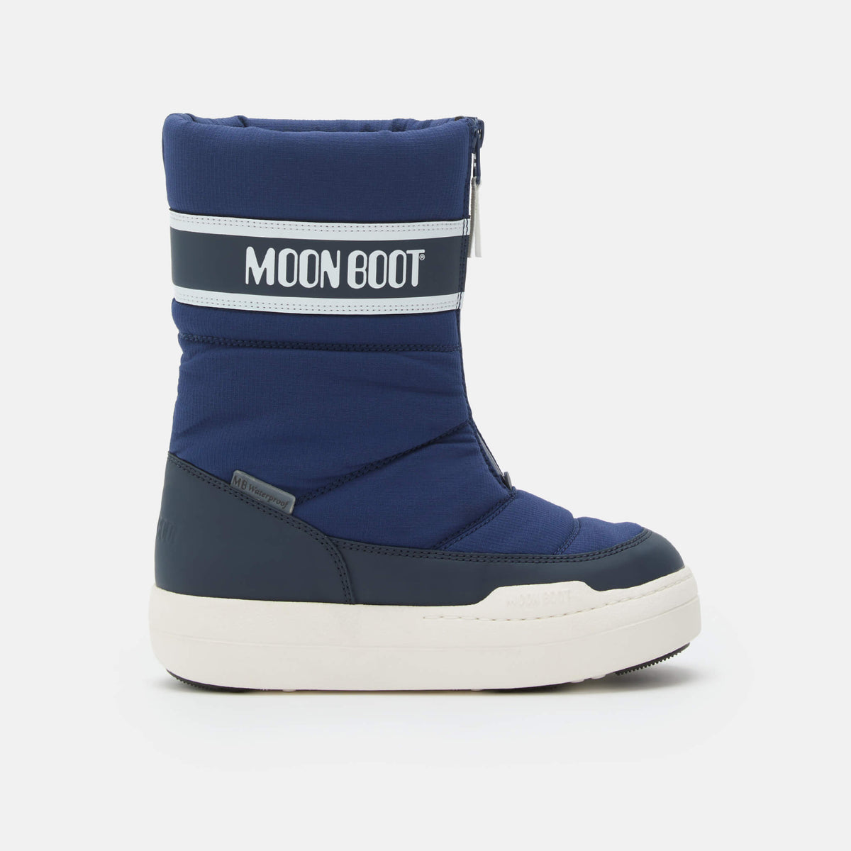 Dziecięce niebieskie śniegowce Moon Boot JR Park Zip High
