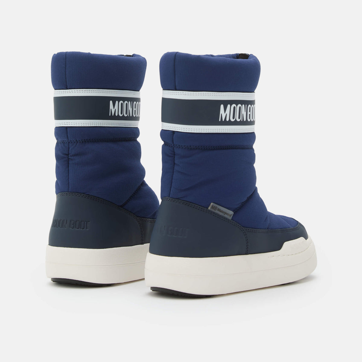 Dziecięce niebieskie śniegowce Moon Boot JR Park Zip High