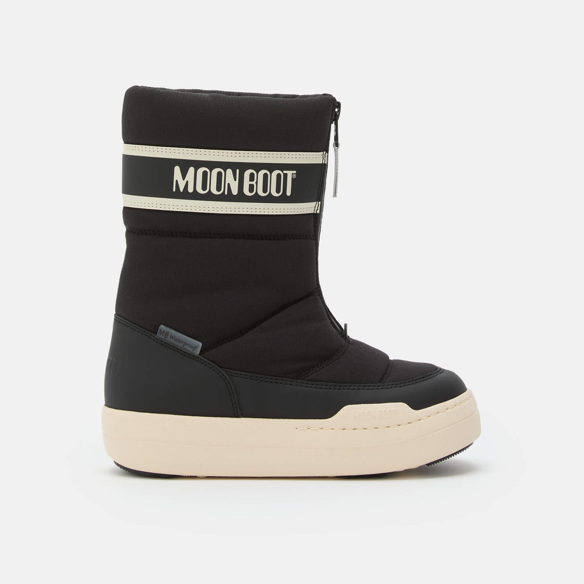Dziecięce czarne śniegowce Moon Boot JR Park Zip High WP