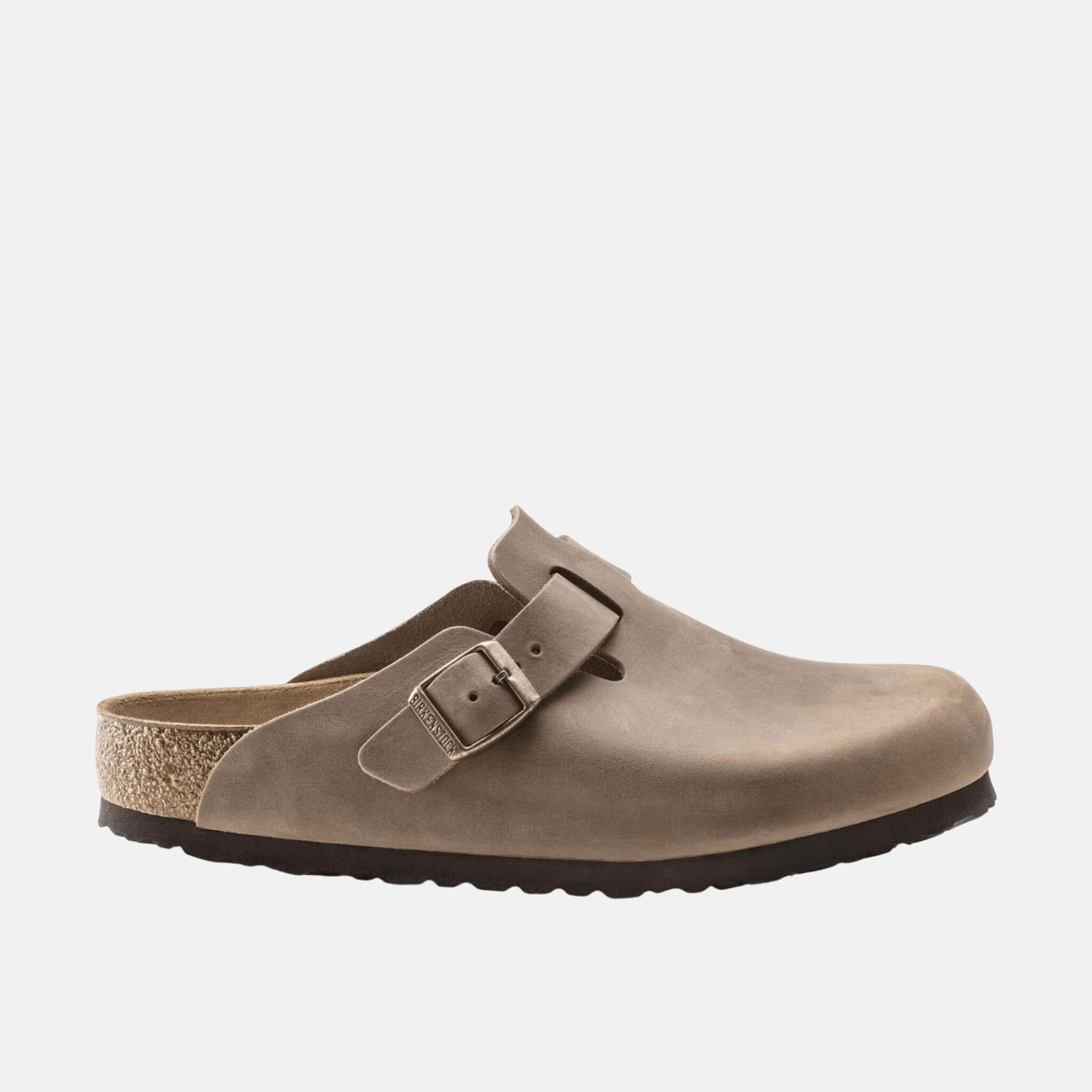 Brązowe klapki Boston Regular Natural Leather Oiled