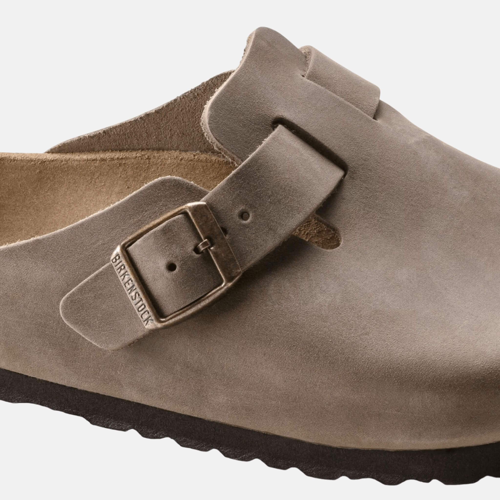 Brązowe klapki Boston Regular Natural Leather Oiled