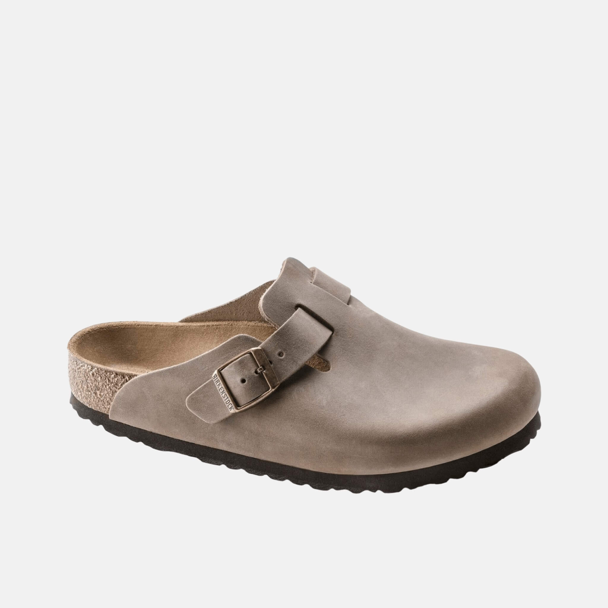 Brązowe klapki Boston Regular Natural Leather Oiled