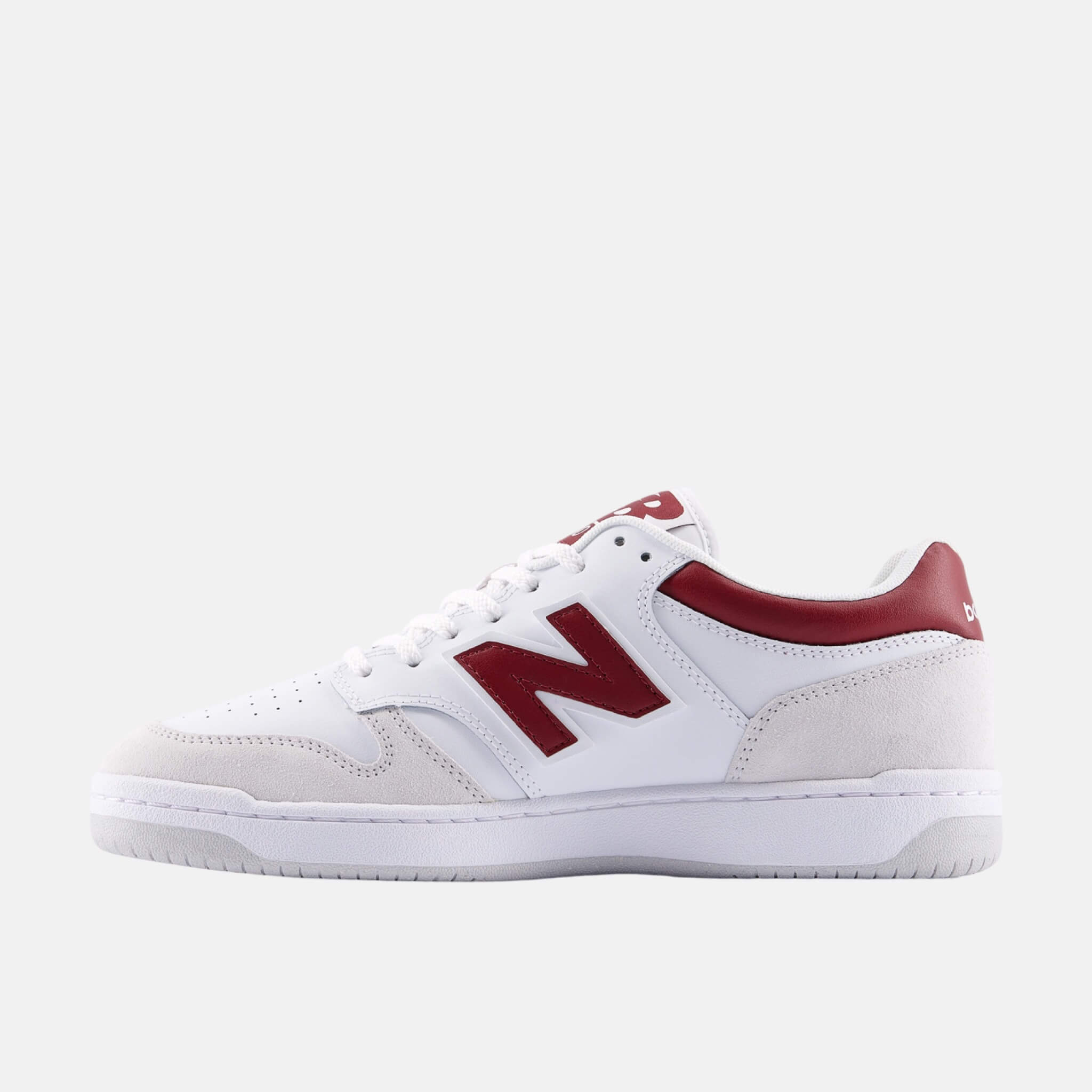 Unisex biało-czerwone sneakersy New Balance BB480L