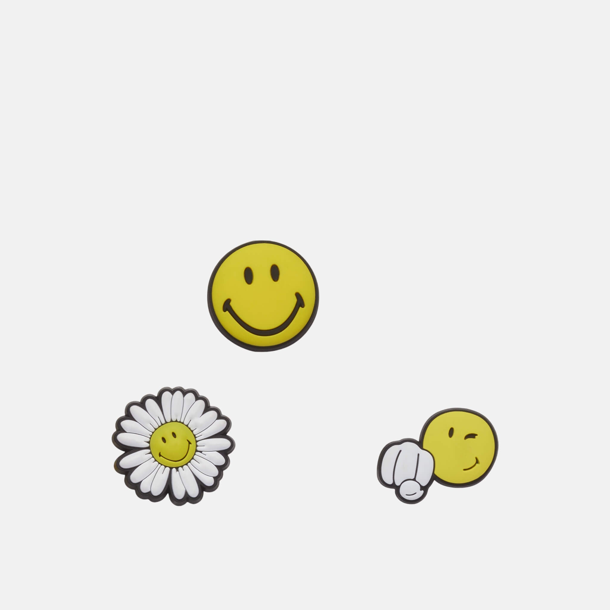Odznáčky Jibbitz – Smiley Cheer Up 3-Pack
