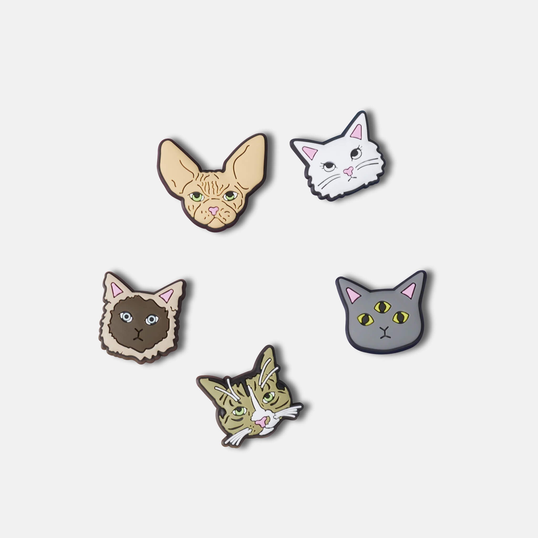 Jibbitz Pin – Odd Kitties 5-Pack
