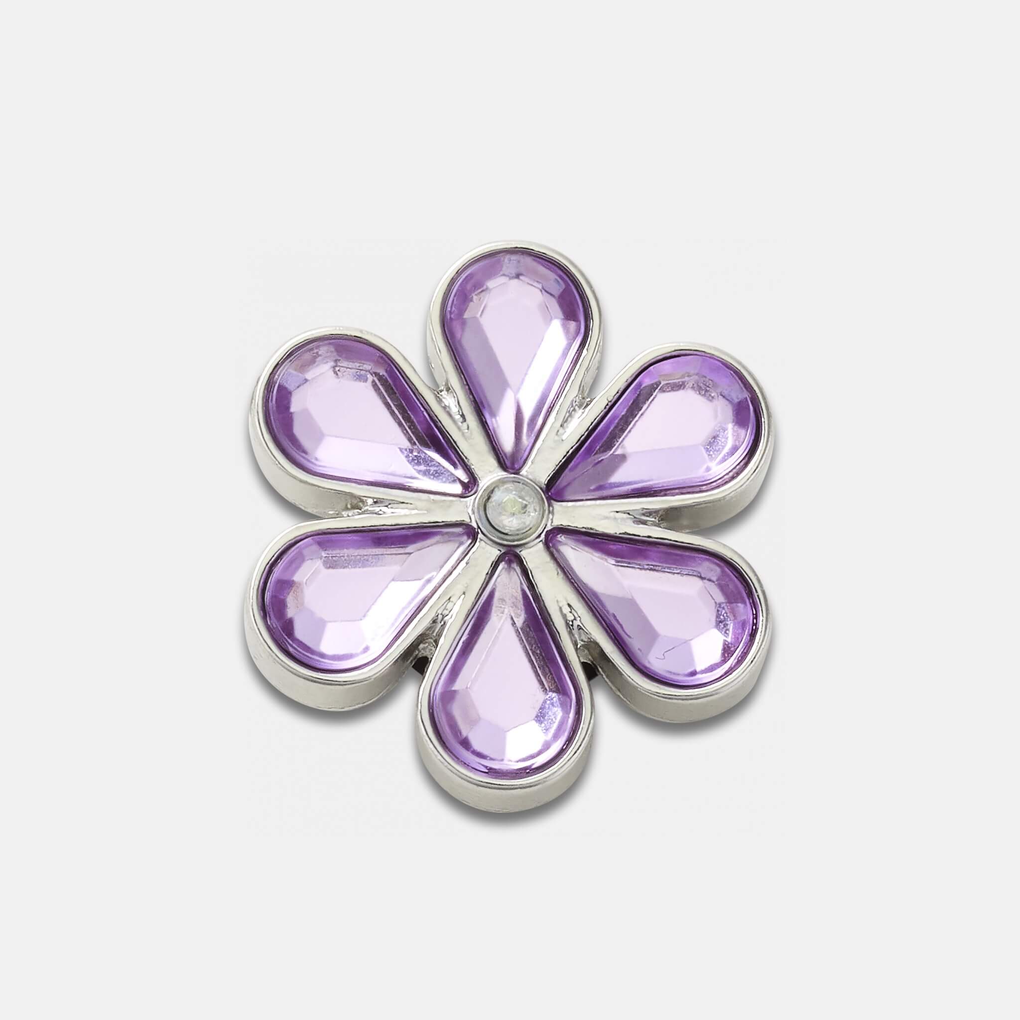 Jibbitz – Purple Blinged Out Daisy Pin