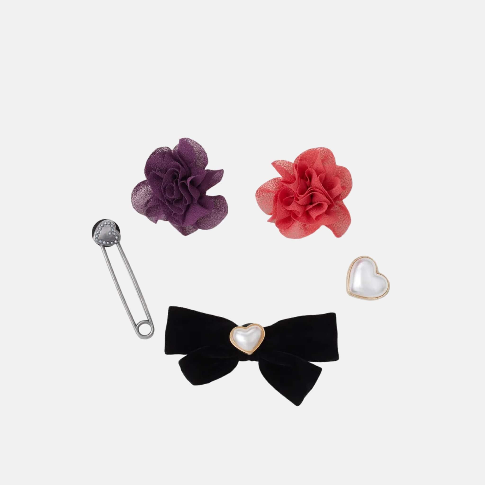 Przypinka Jibbitz – Floral and Pearl 5 ks