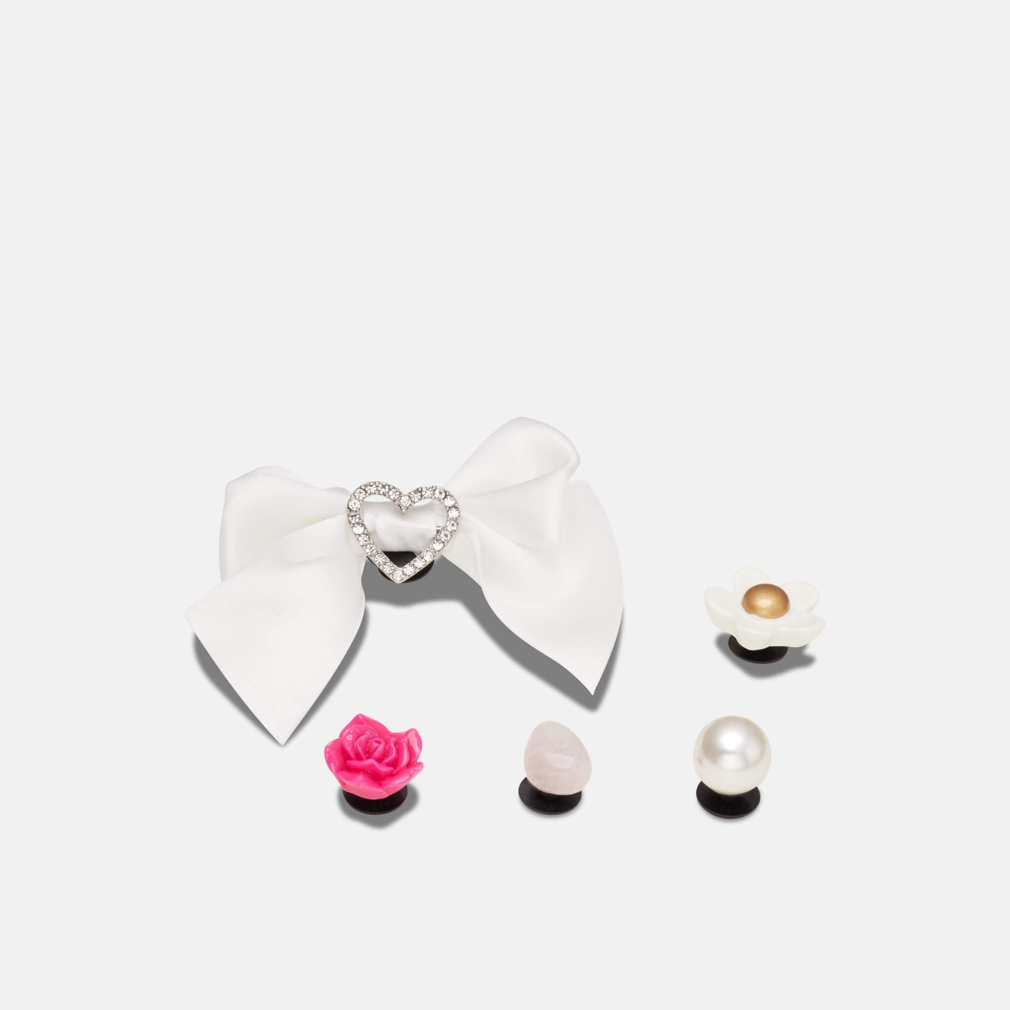 Jibbitz Pin – Elegant White 5 pcs