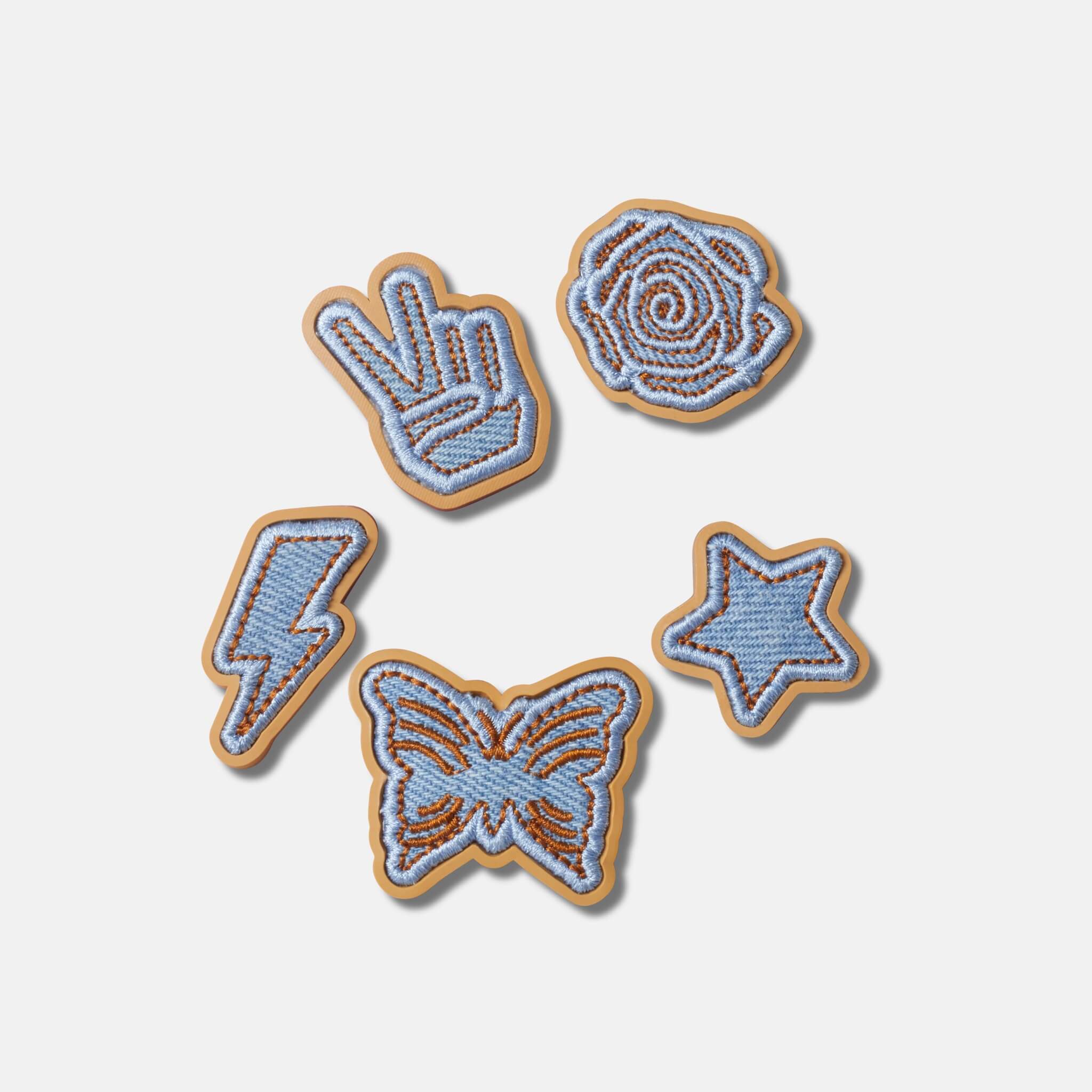 Jibbitz Pin – Denim Patch 5 pcs