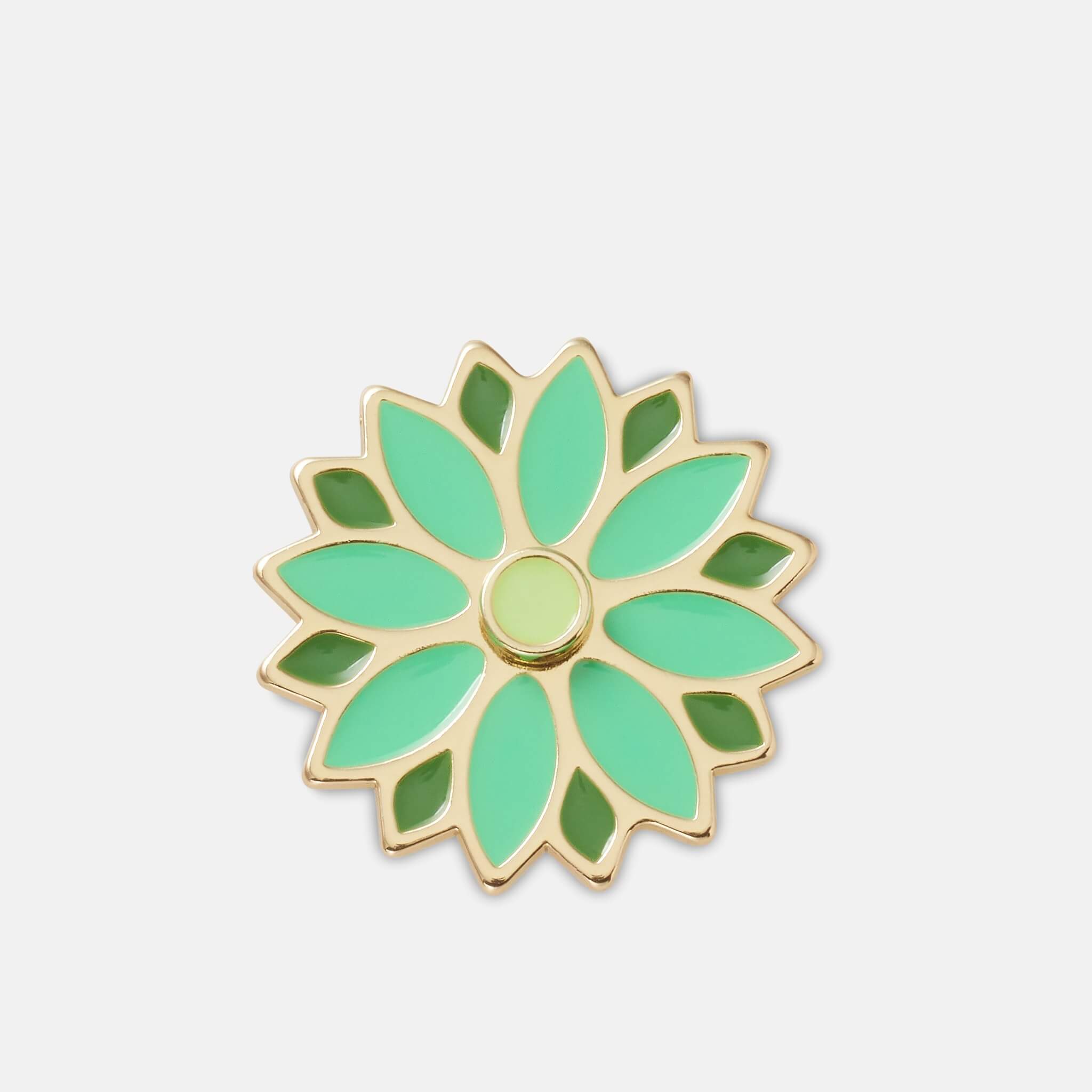 Przypinka Jibbitz – Green Spinner Flower