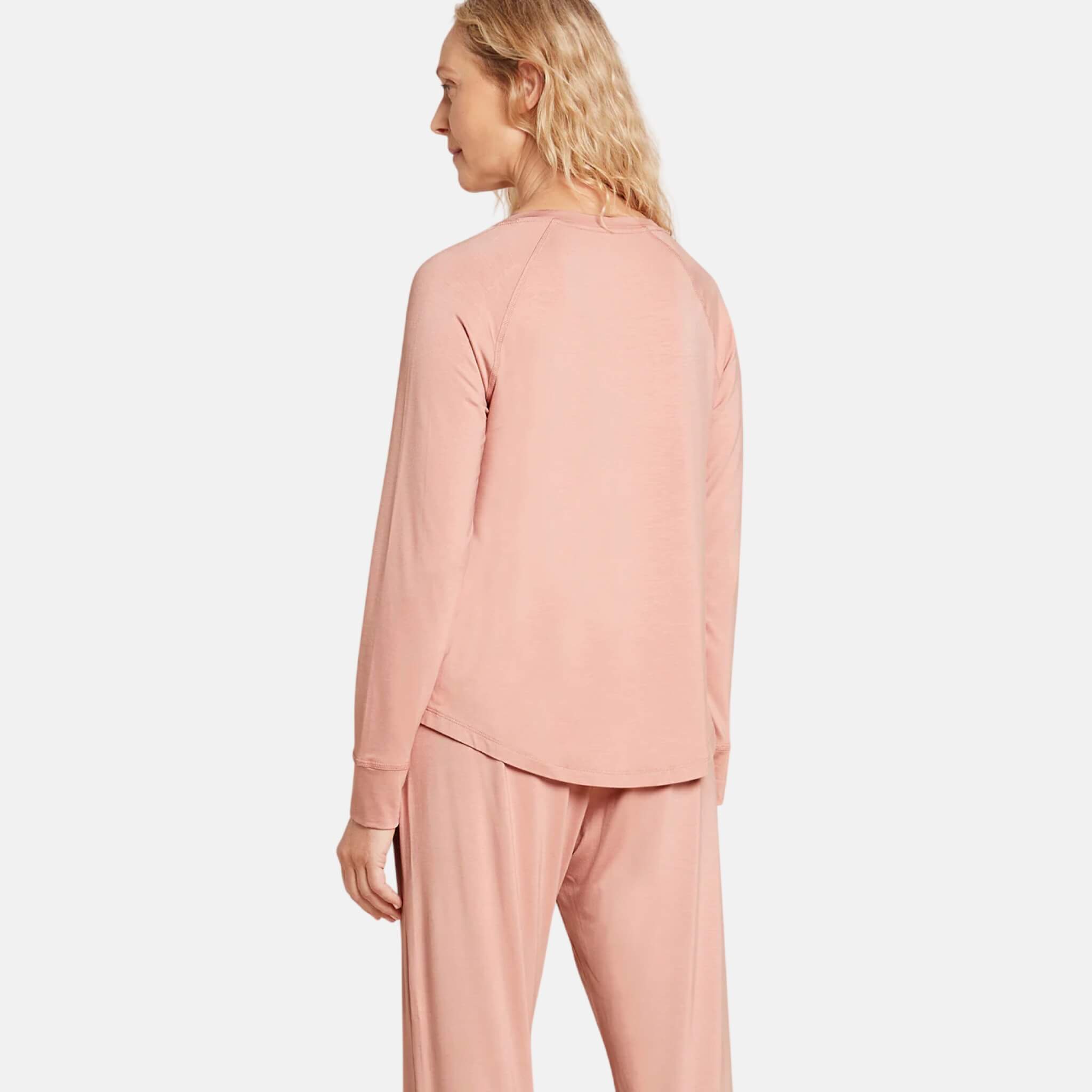 Damska różowa koszulka Boody Goodnight Raglan Sleep Top