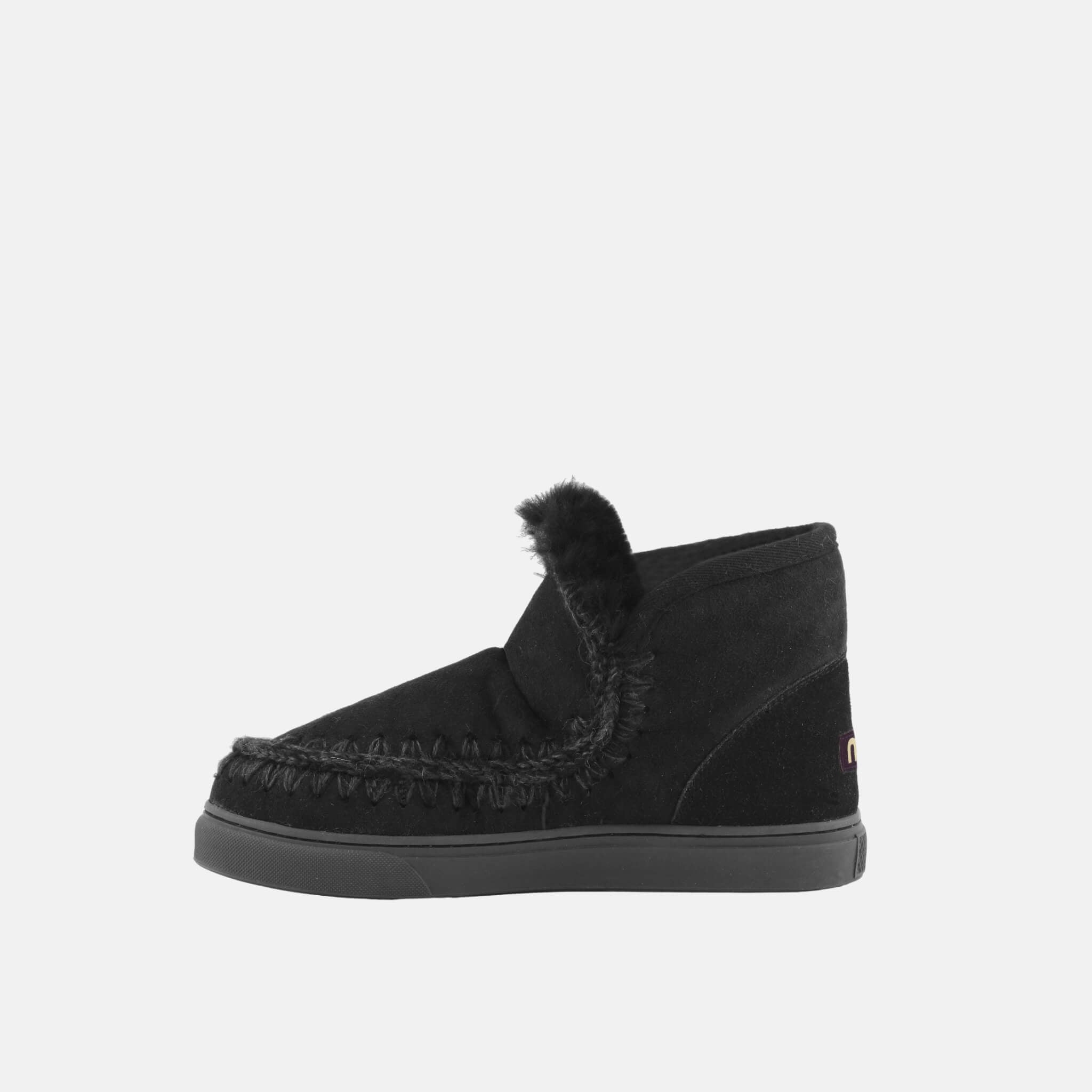 Czarne damskie śniegowce Mou Eskimo Sneaker