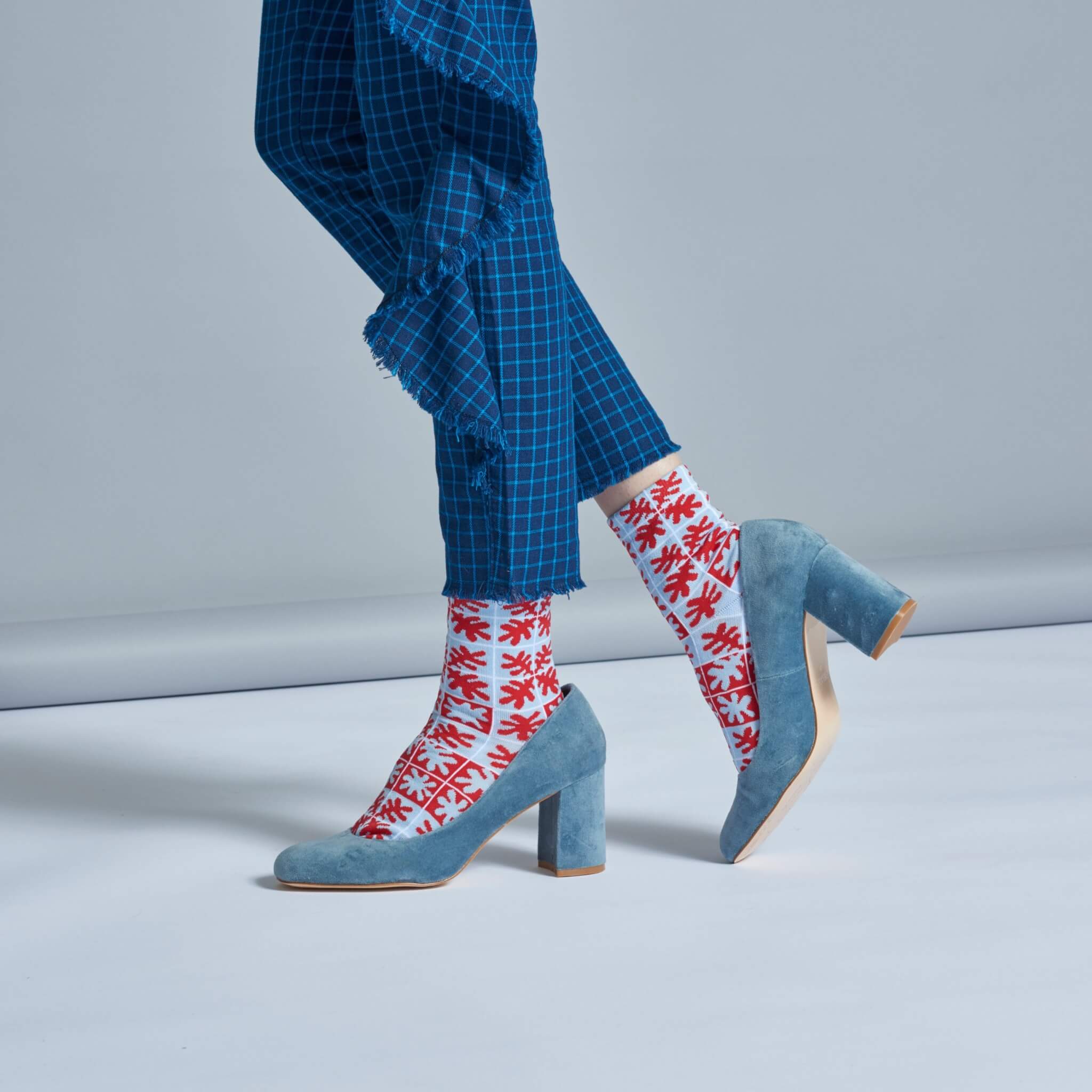 Damskie czerwone ciepłe skarpety Hysteria by Happy Socks Emilia