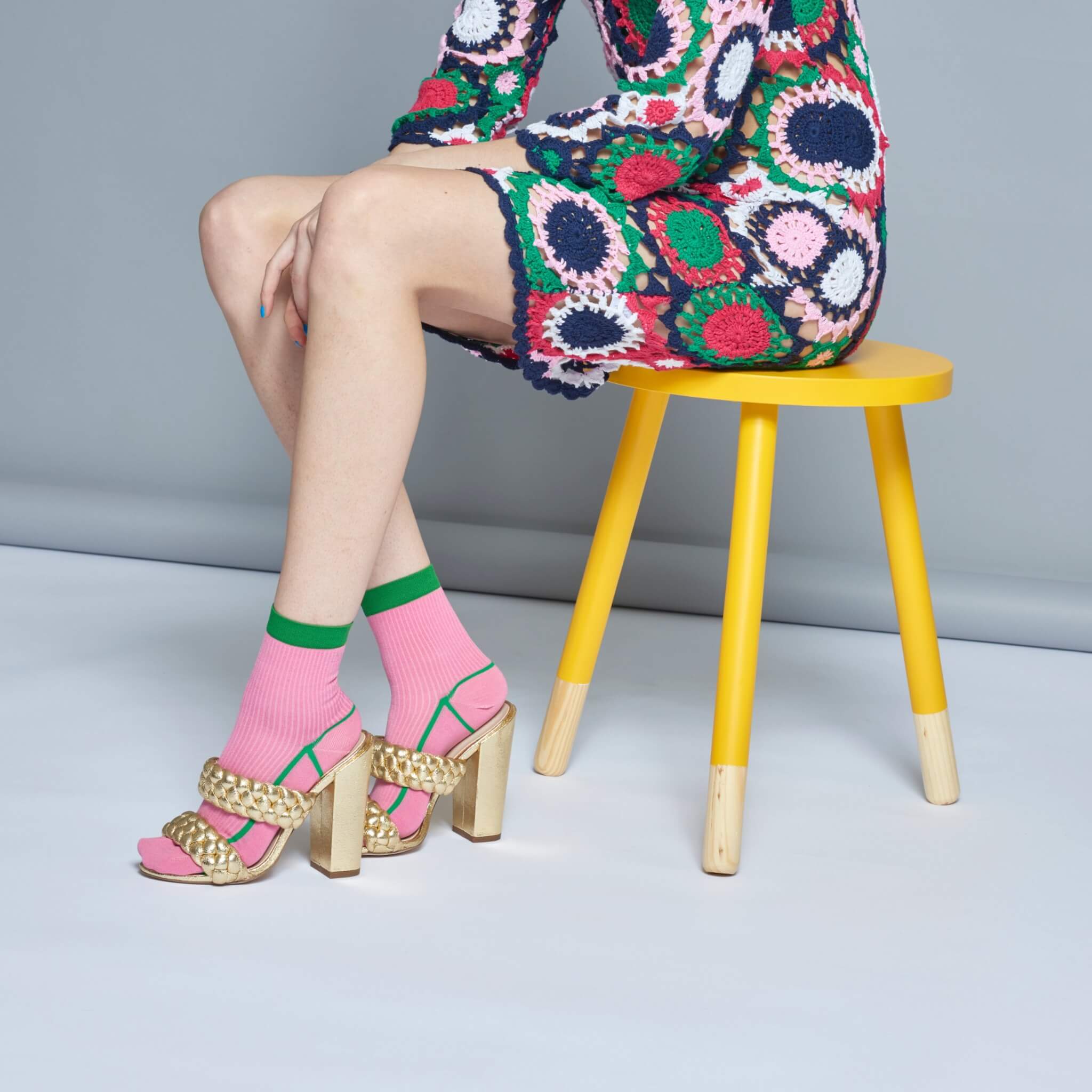 Women's Pink Hysteria Socks by Happy Socks Lily