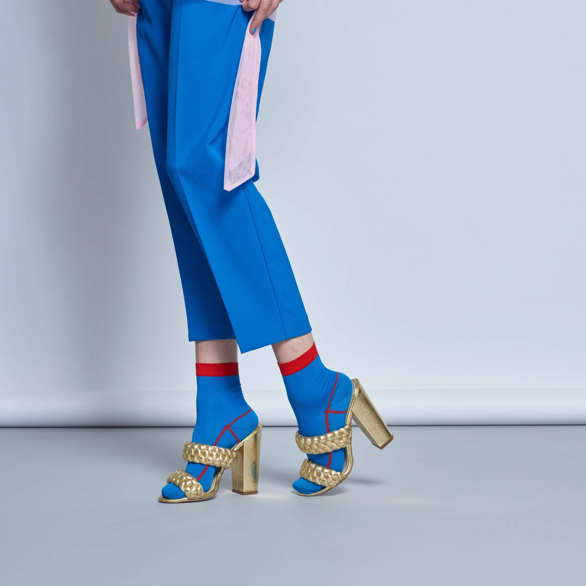 Women's Blue Hysteria Socks by Happy Socks Lily