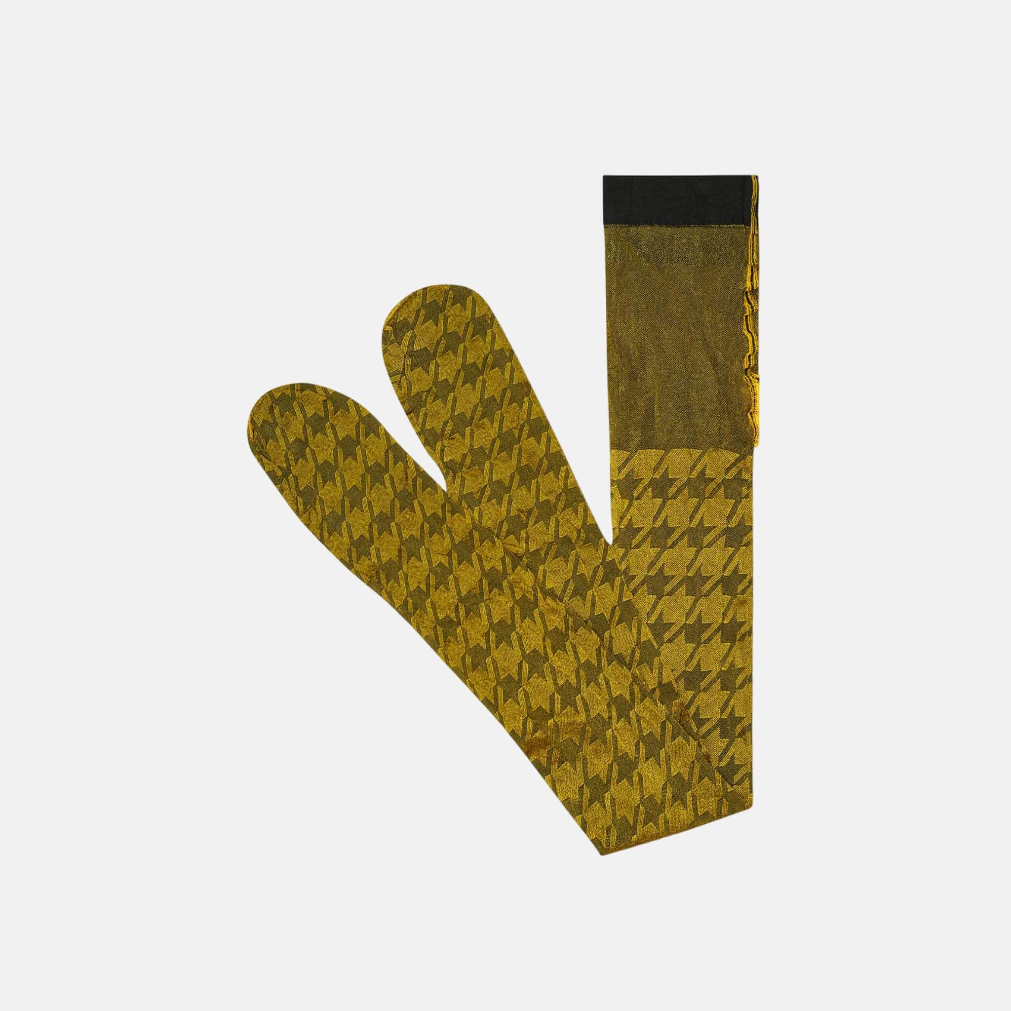 Women's Yellow and Brown Hysteria Socks by Happy Socks Sophia