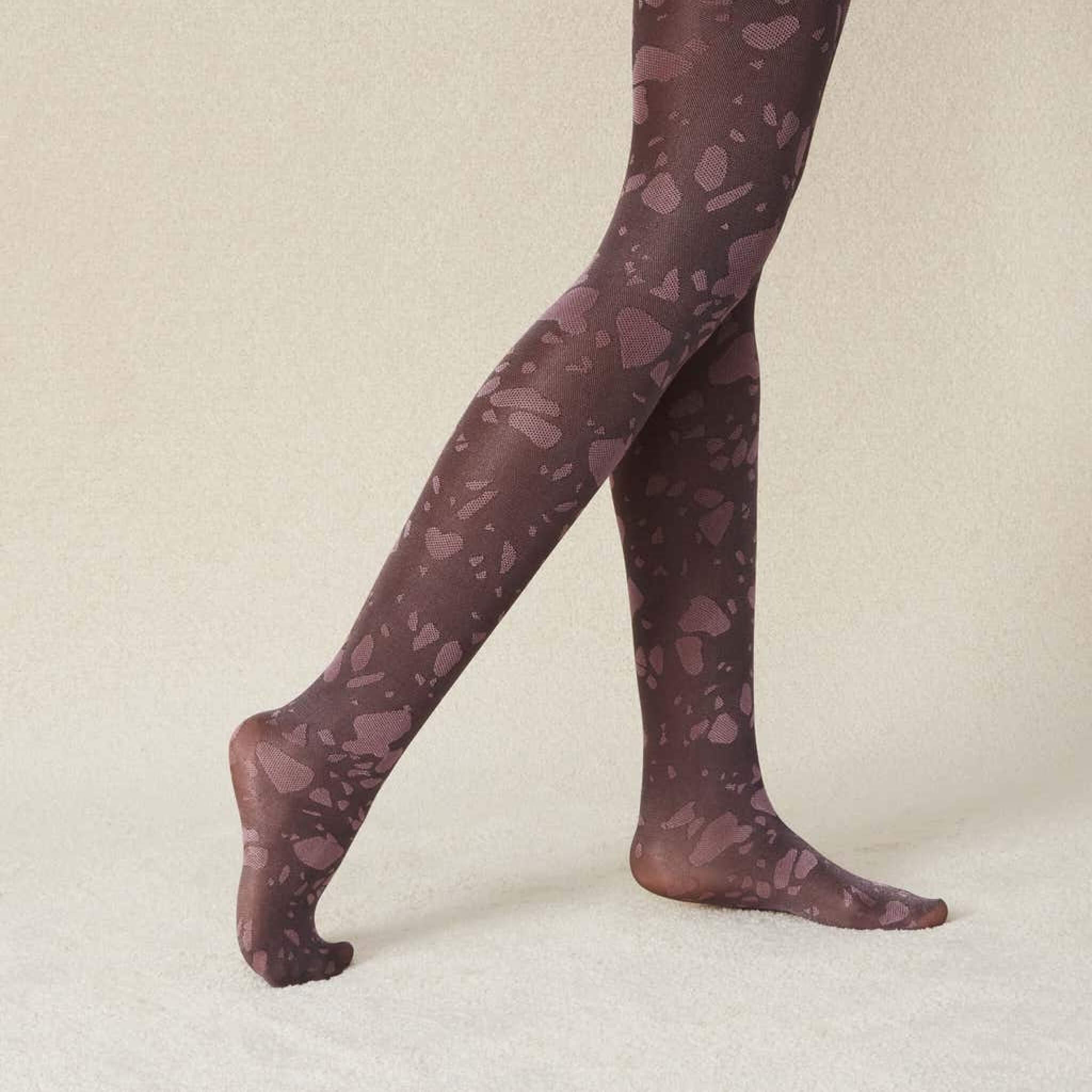 Women's Brown Hysteria Stockings by Happy Socks Sophia