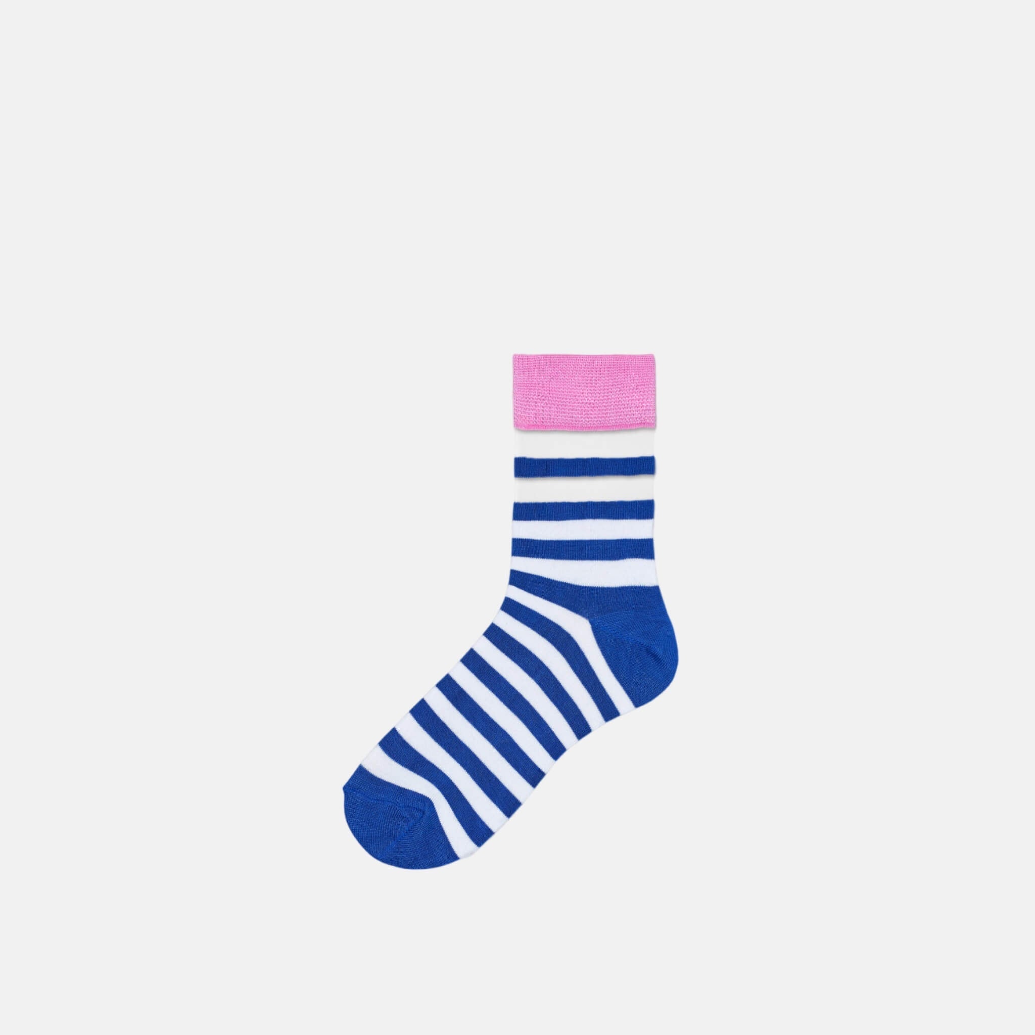 Women's Blue and White Hysteria Socks by Happy Socks Verna
