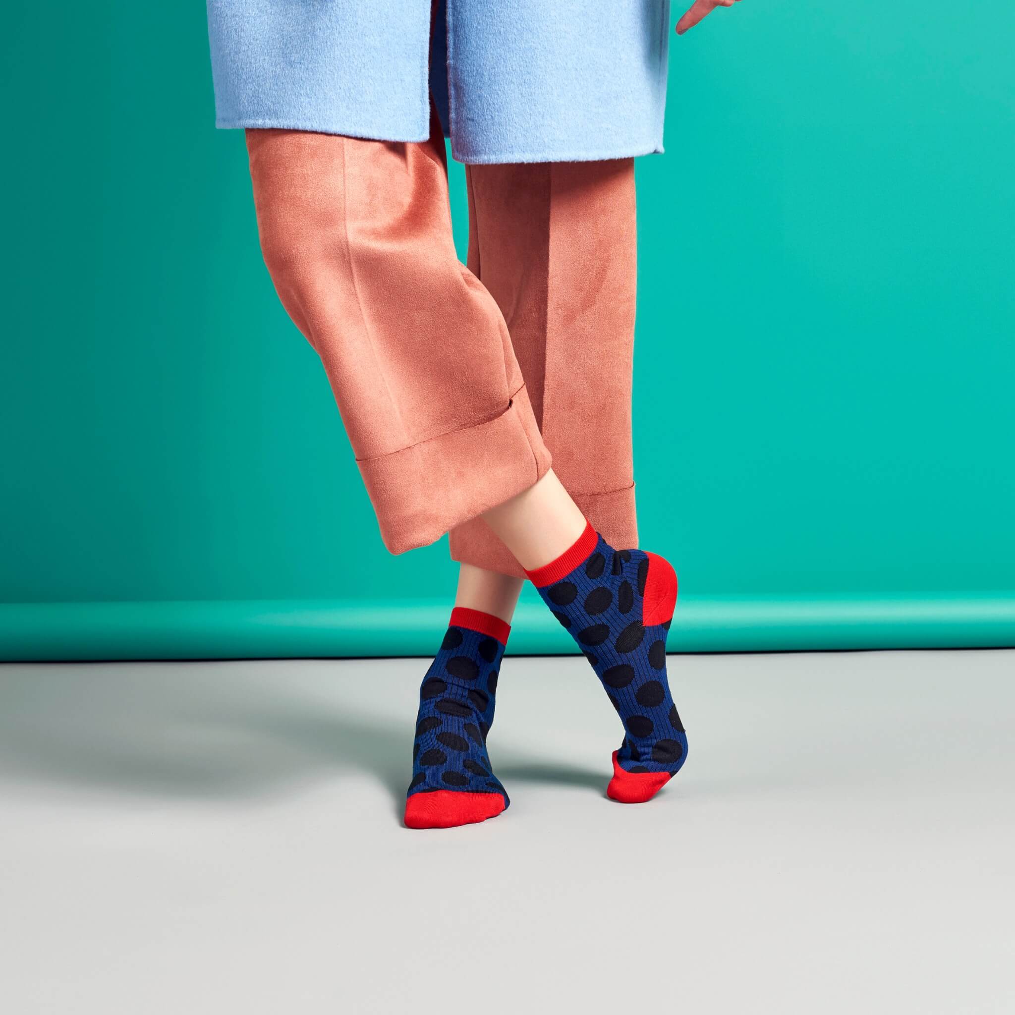 Damskie niebieskie skarpetki Hysteria by Happy Socks Viktoria