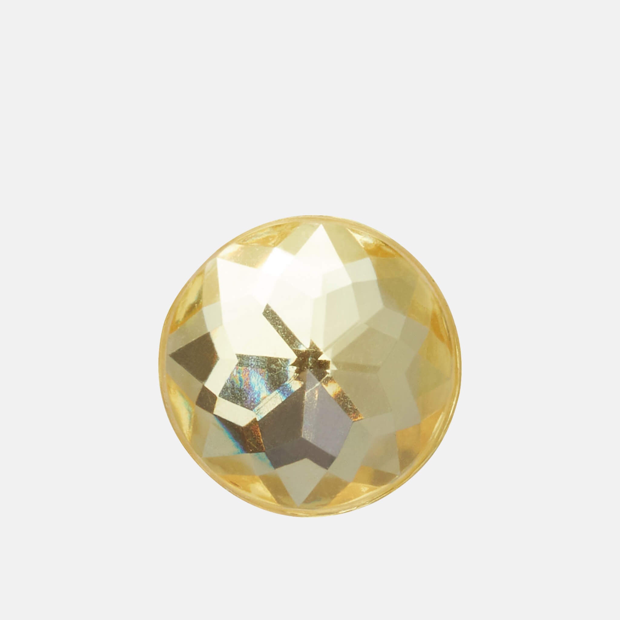Jibbitz - Sparkly Yellow Circle Pin