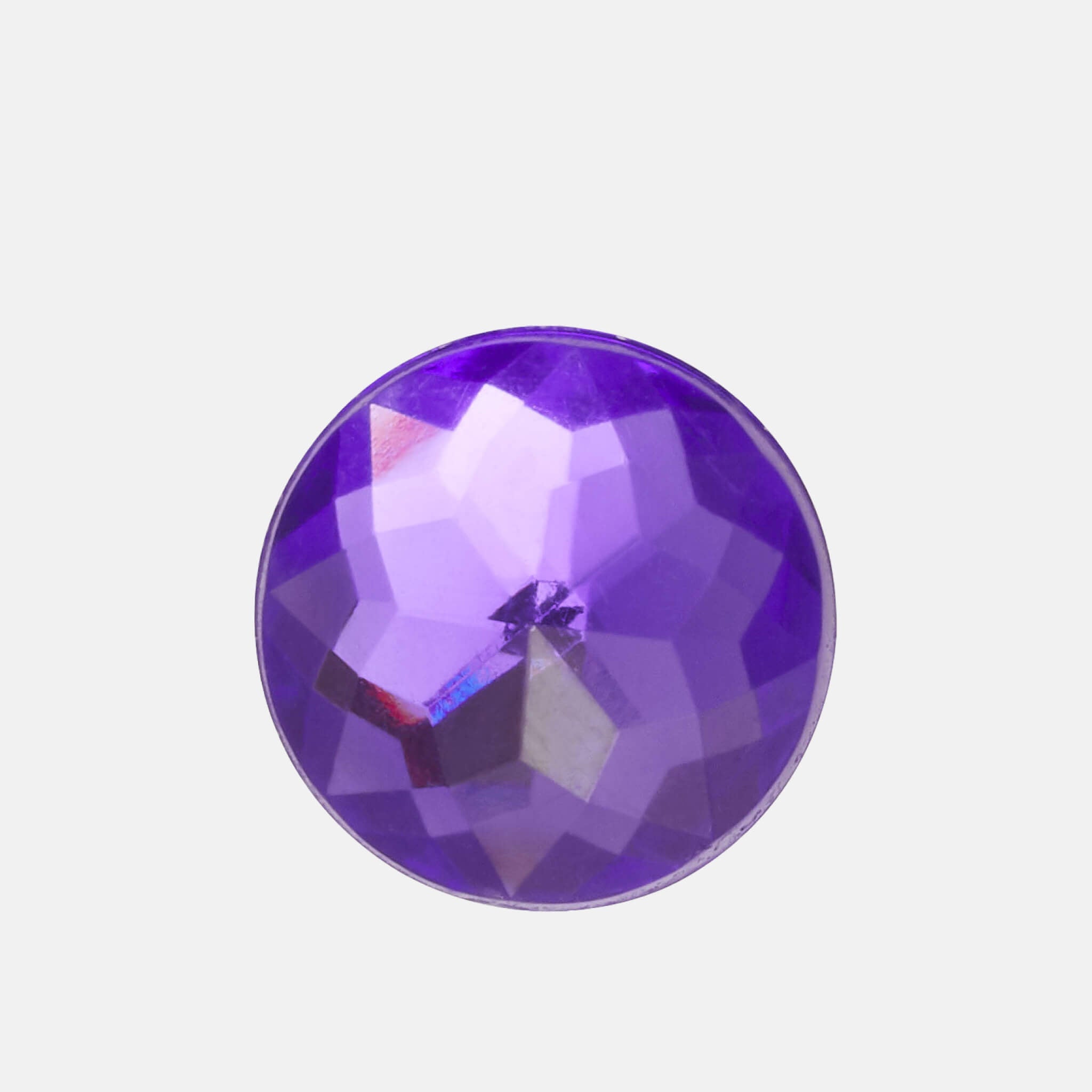 Jibbitz – Sparkly Purple Circle Pin