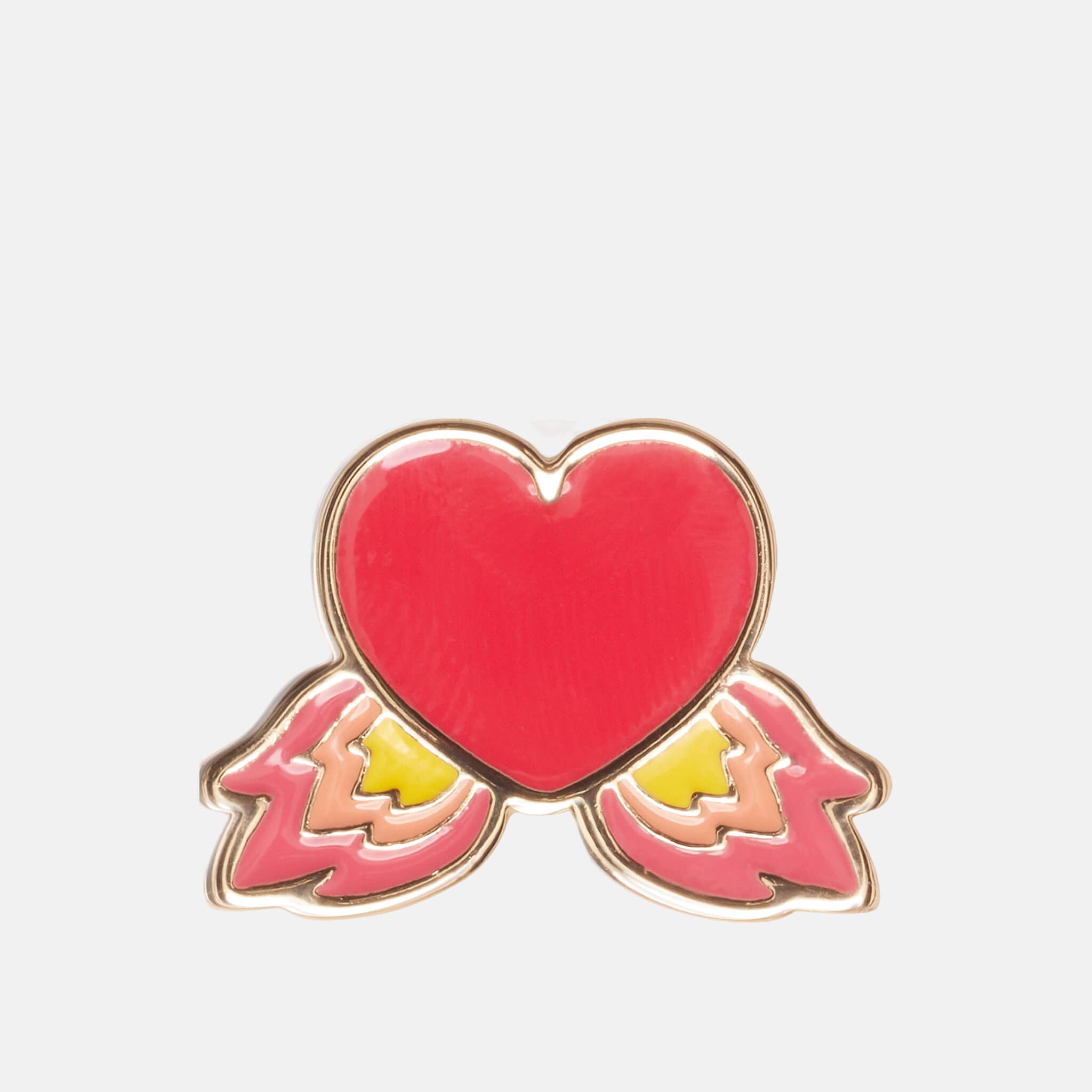 Jibbitz – Elevated Flame Heart Pin
