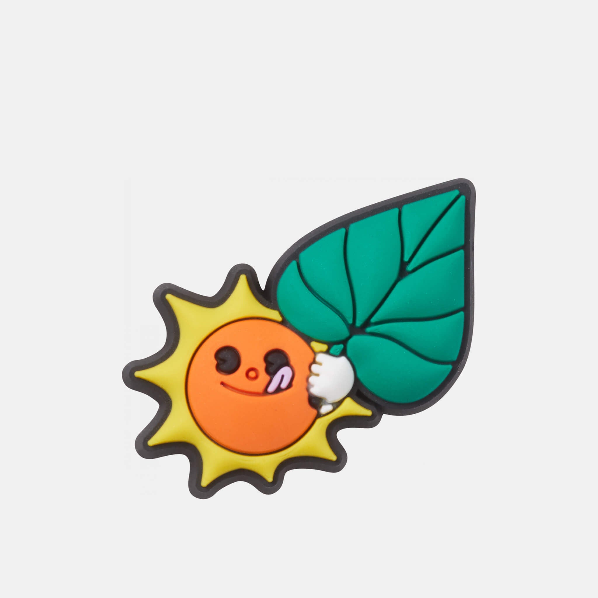 Jibbitz – Sun and Leaf pin