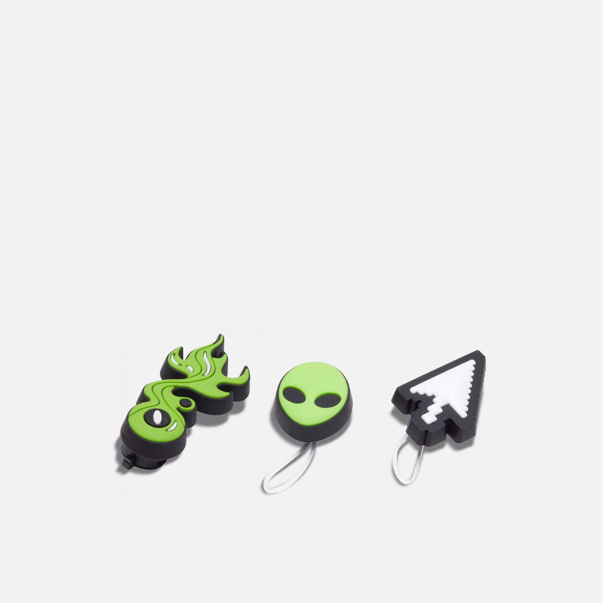 Odznáčky Jibbitz – Green Sandal Backer 3-Pack