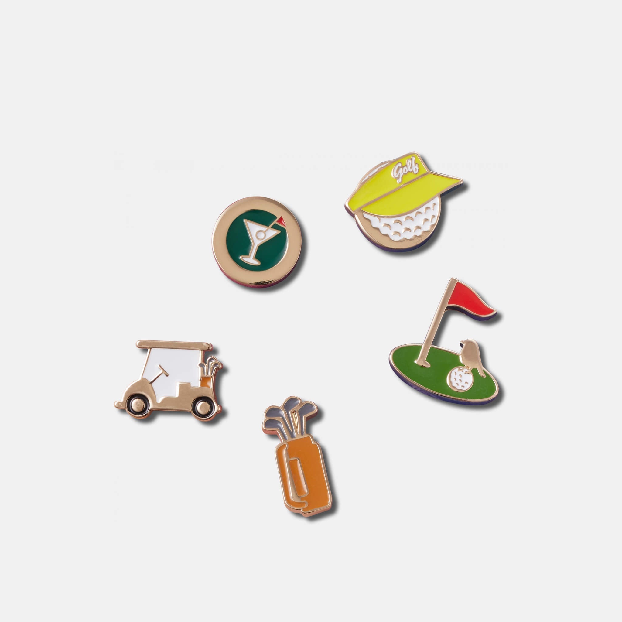 Odznáčky Jibbitz – 19th Hole 5-Pack