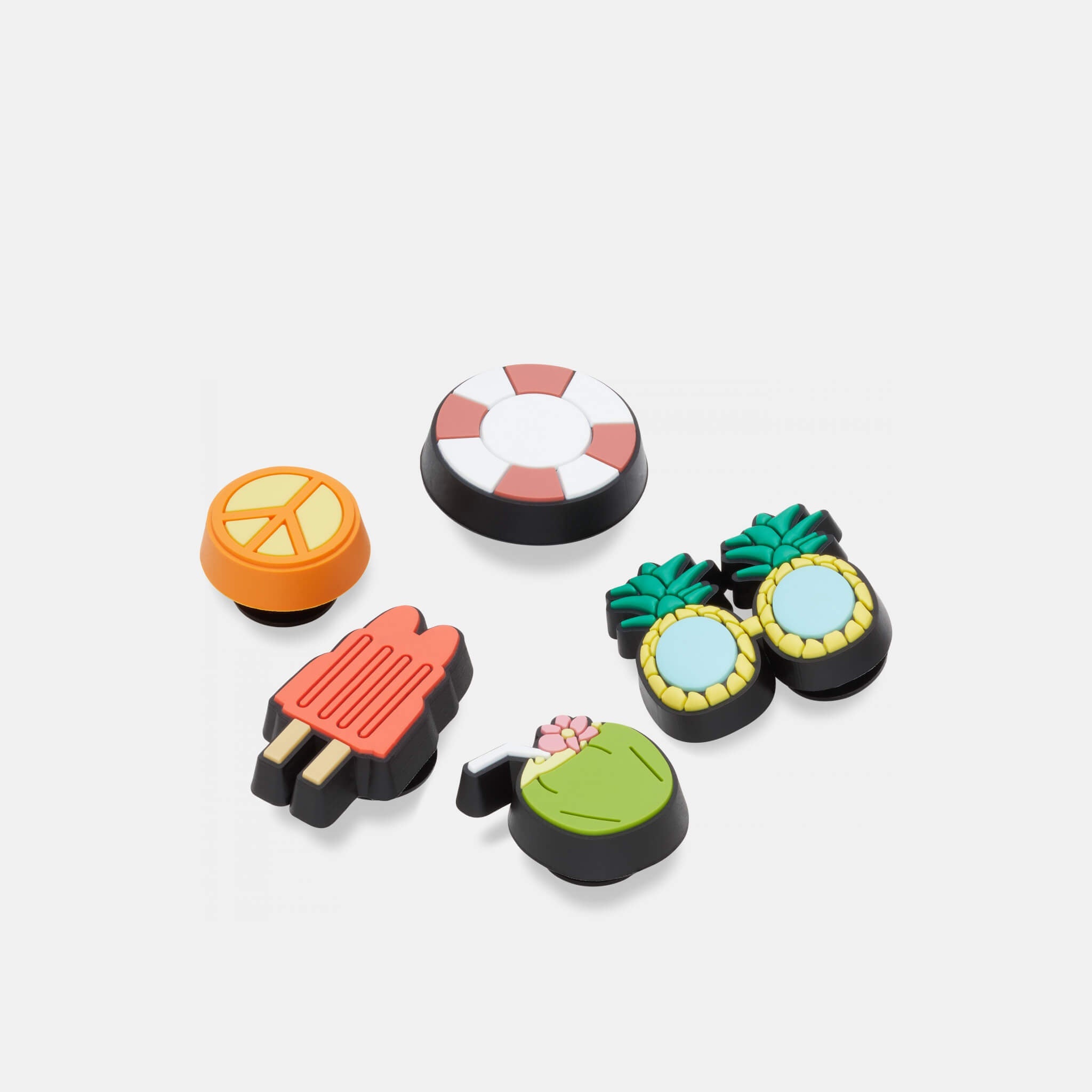 Odznáčky Jibbitz – Happy Summer 5-Pack