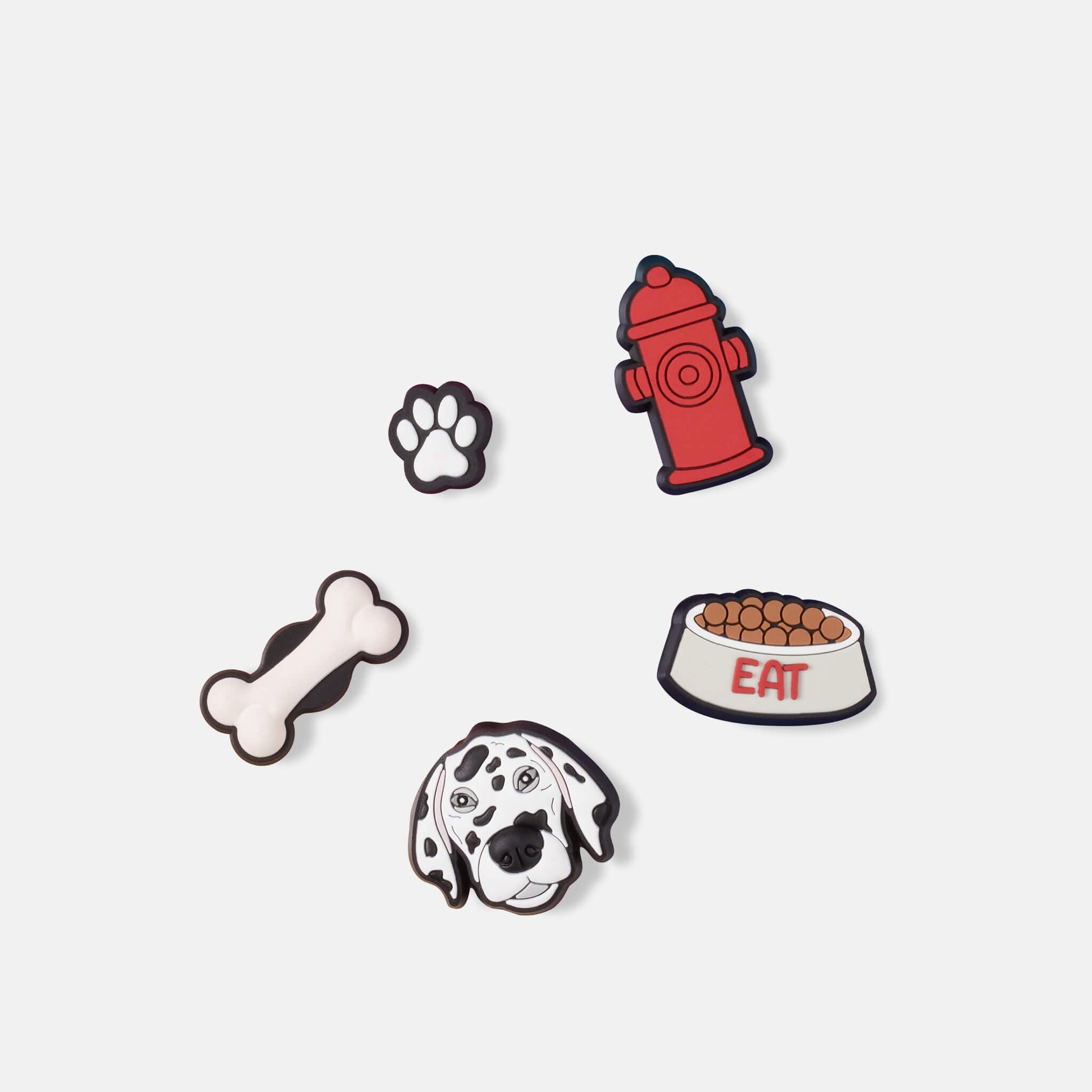 Odznáčky Jibbitz – Who Let The Dogs Out 5-Pack