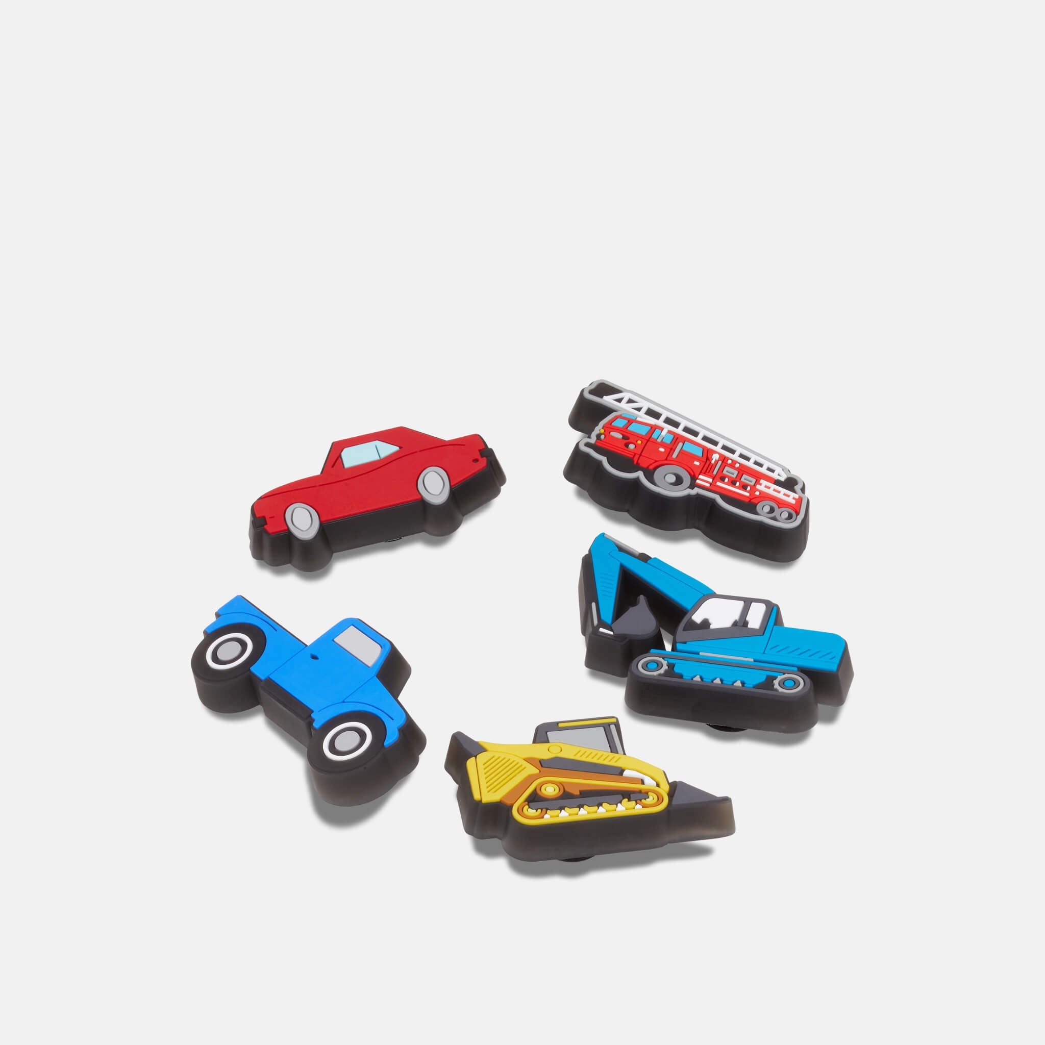 Odznáčky Jibbitz – Lights Up Cars Trucks 5-Pack