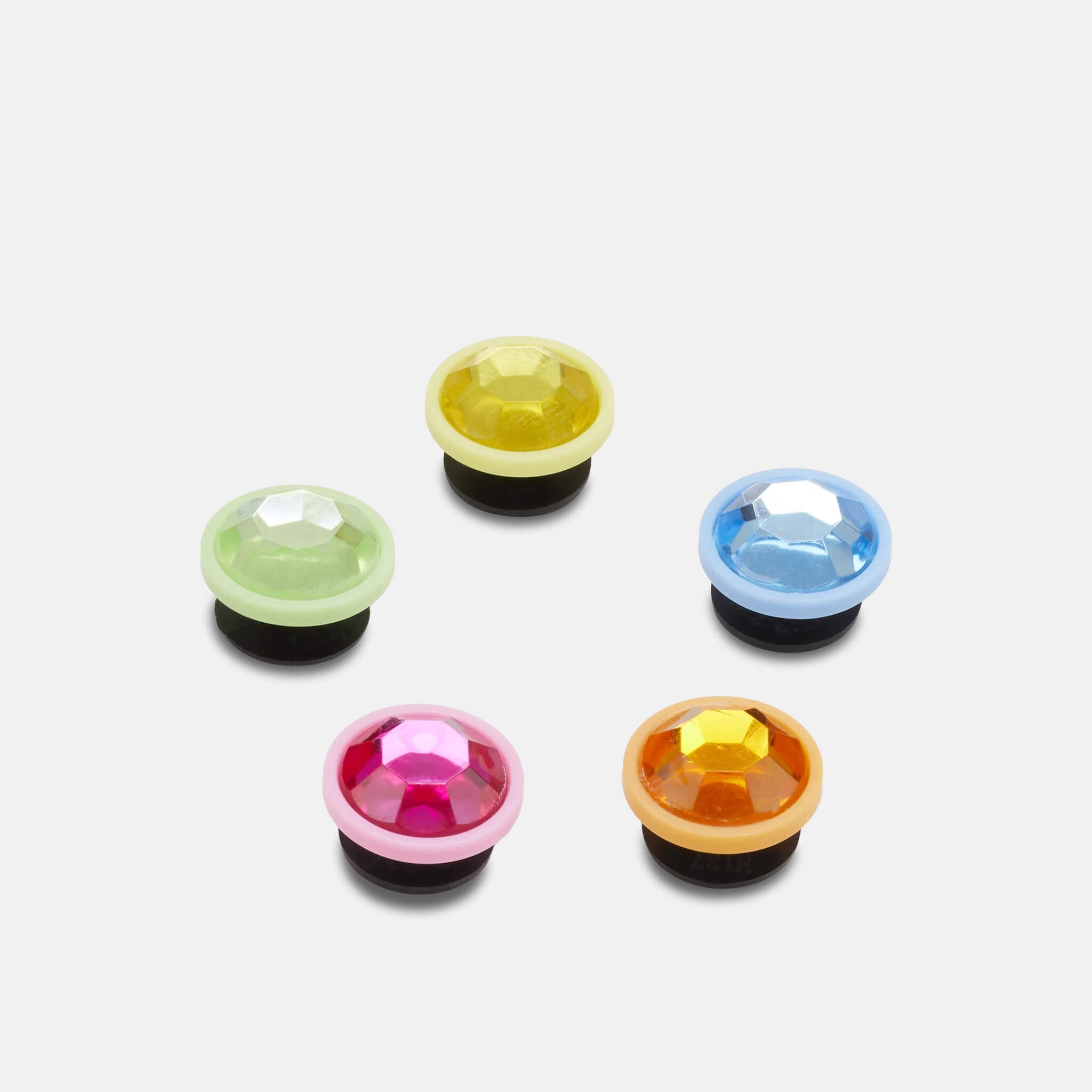 Jibbitz Pin – Juicy Gold Gem Circles 5-Pack