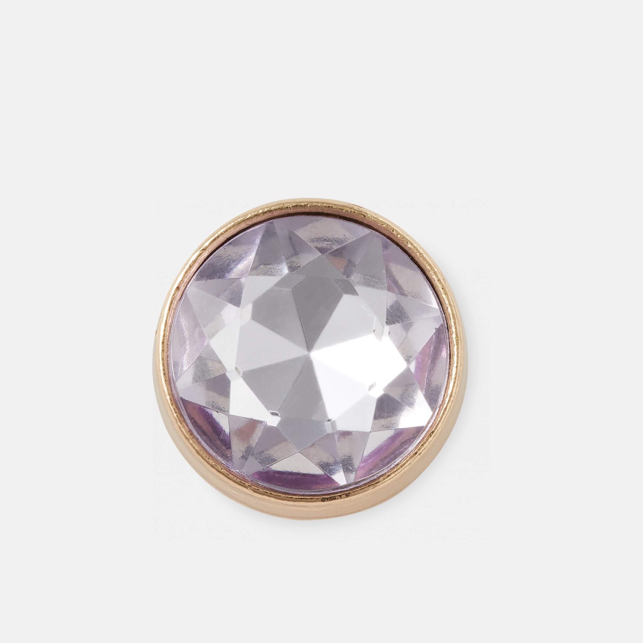 Jibbitz – Lavendar Circle Gem Pin