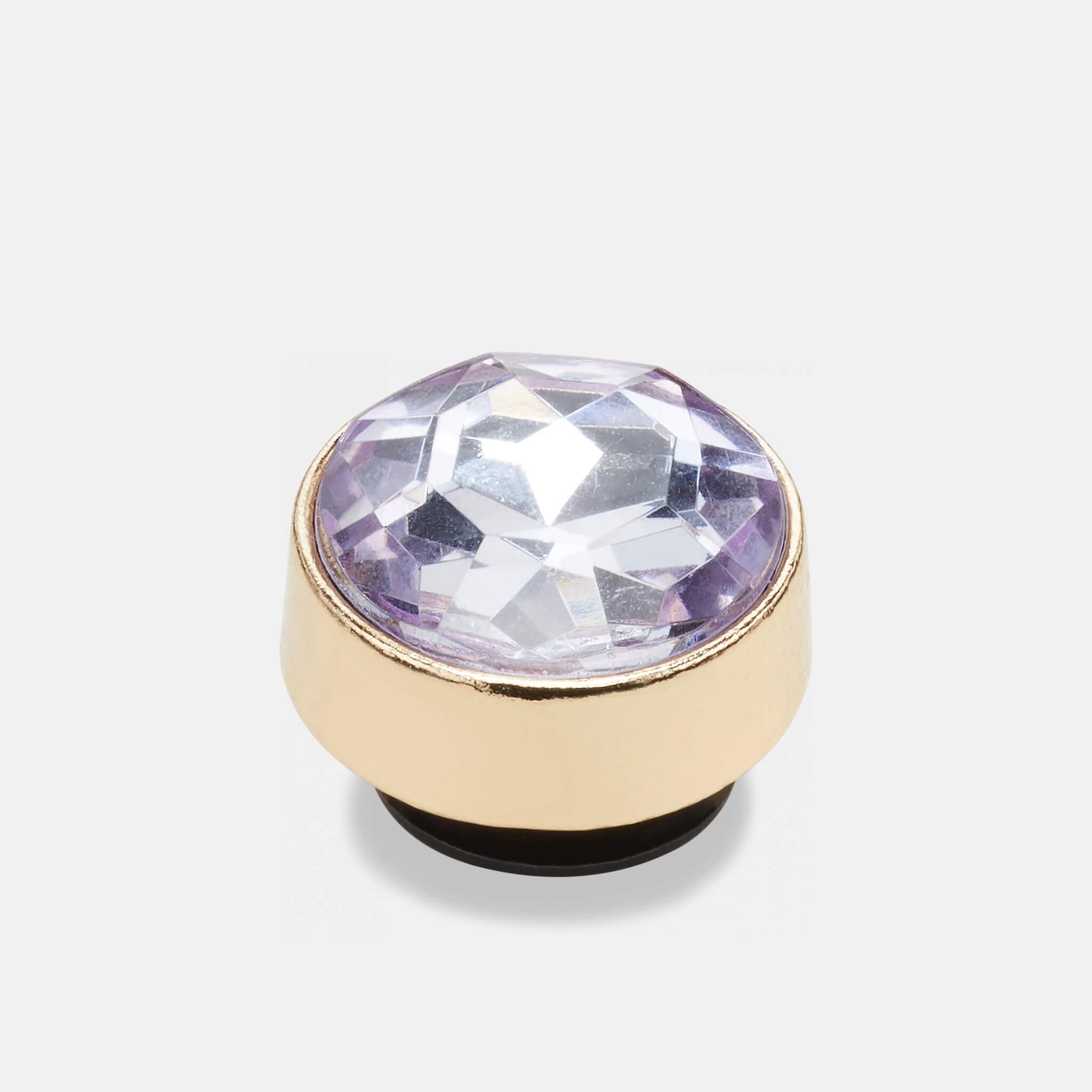 Jibbitz – Lavendar Circle Gem Pin