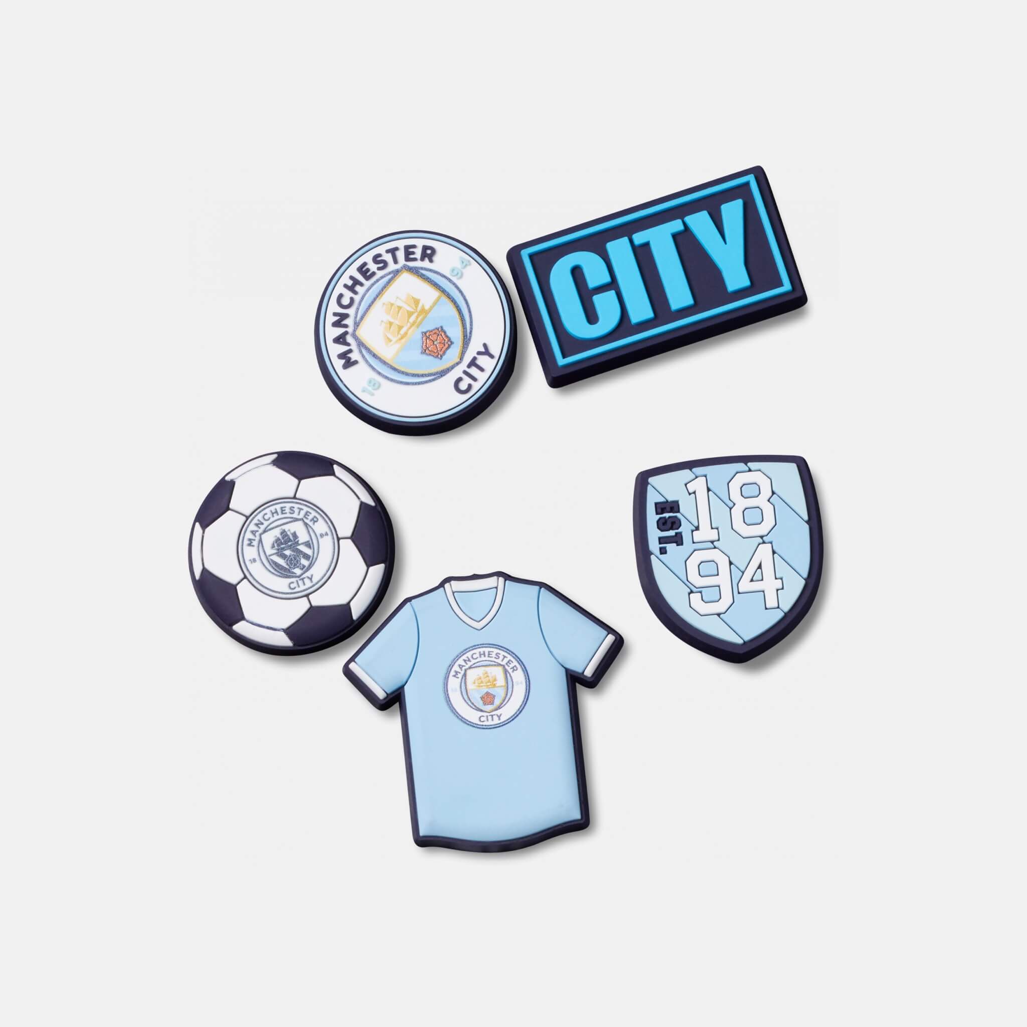 Jibbitz Pin – Manchester City 5-Pack