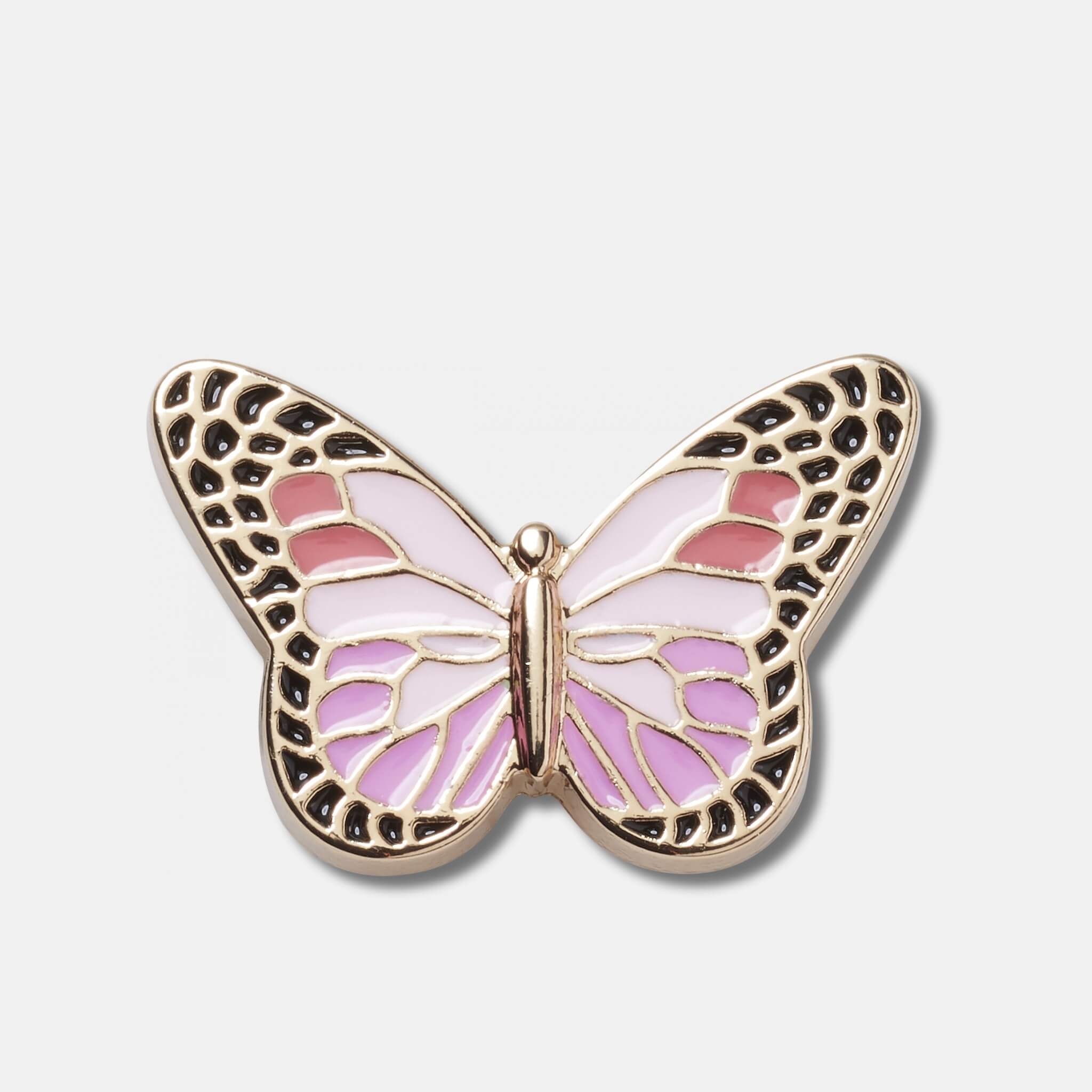 Przypinka Jibbitz – Pink Elevated Colorful Butterfly