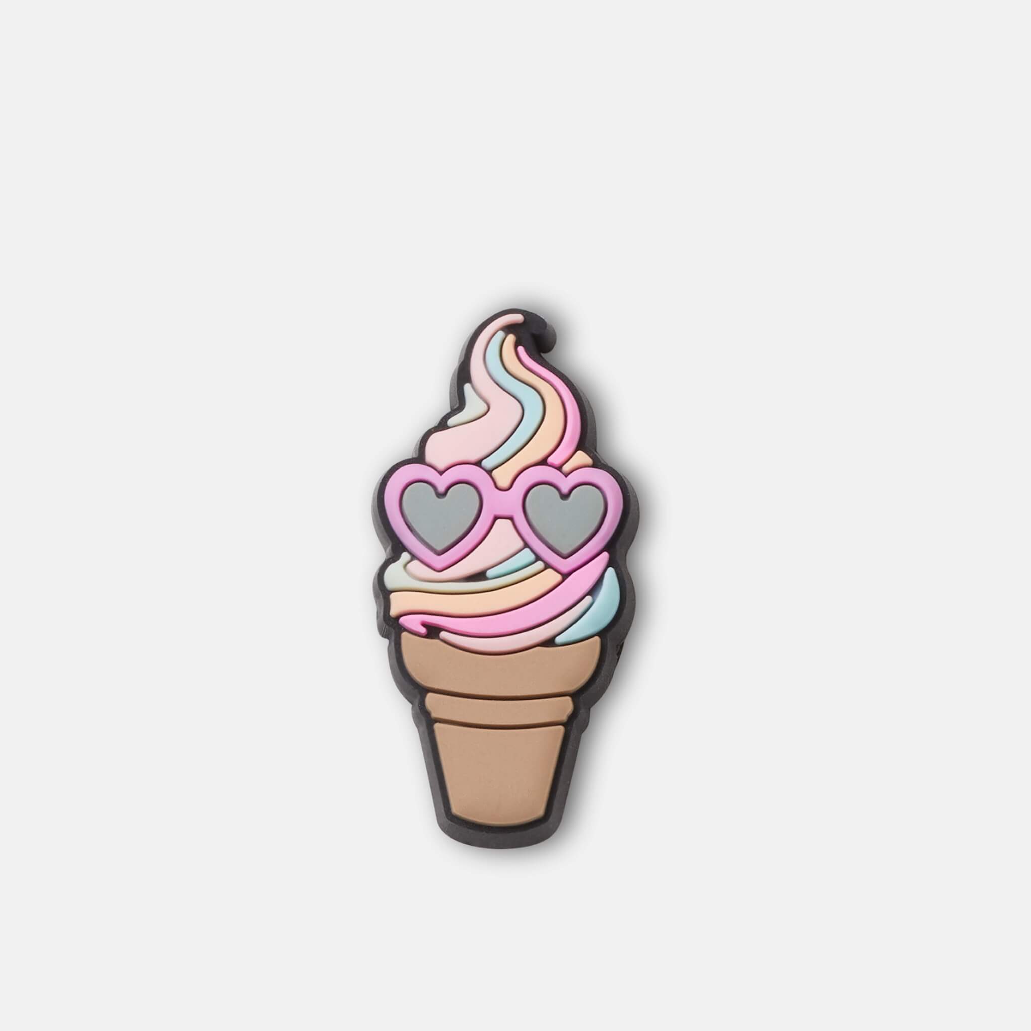 Przypinka Jibbitz – Rainbow Swirl Cone
