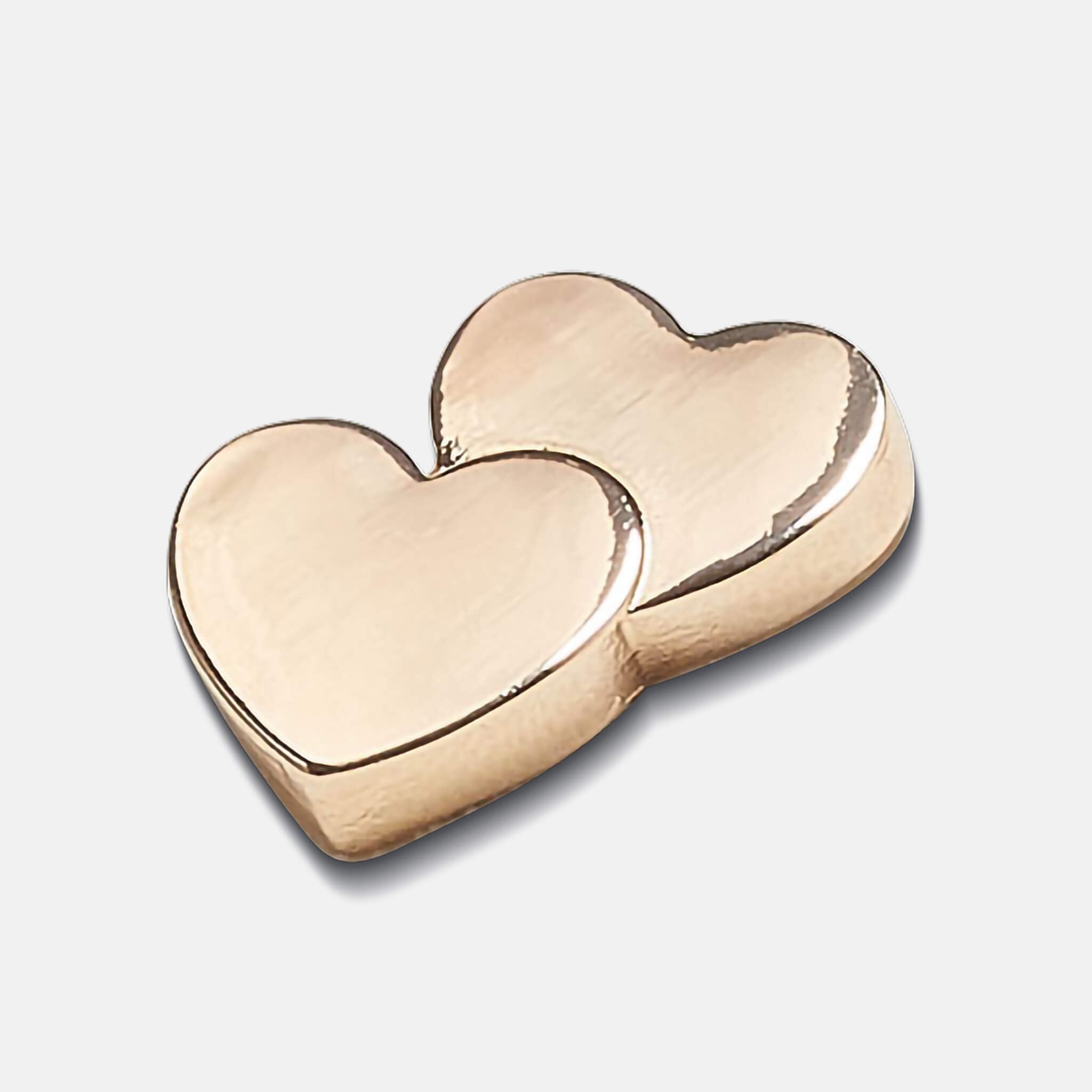 Przypinka Jibbitz – Gold Double Heart