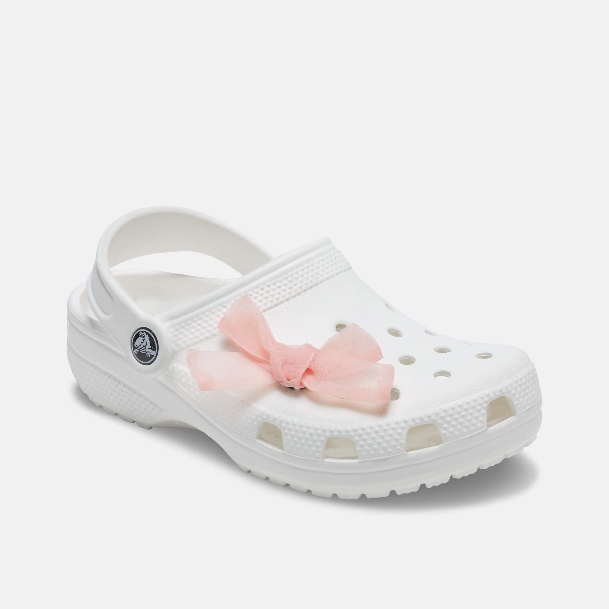 Przypinka Jibbitz – Pink Sheer Bow
