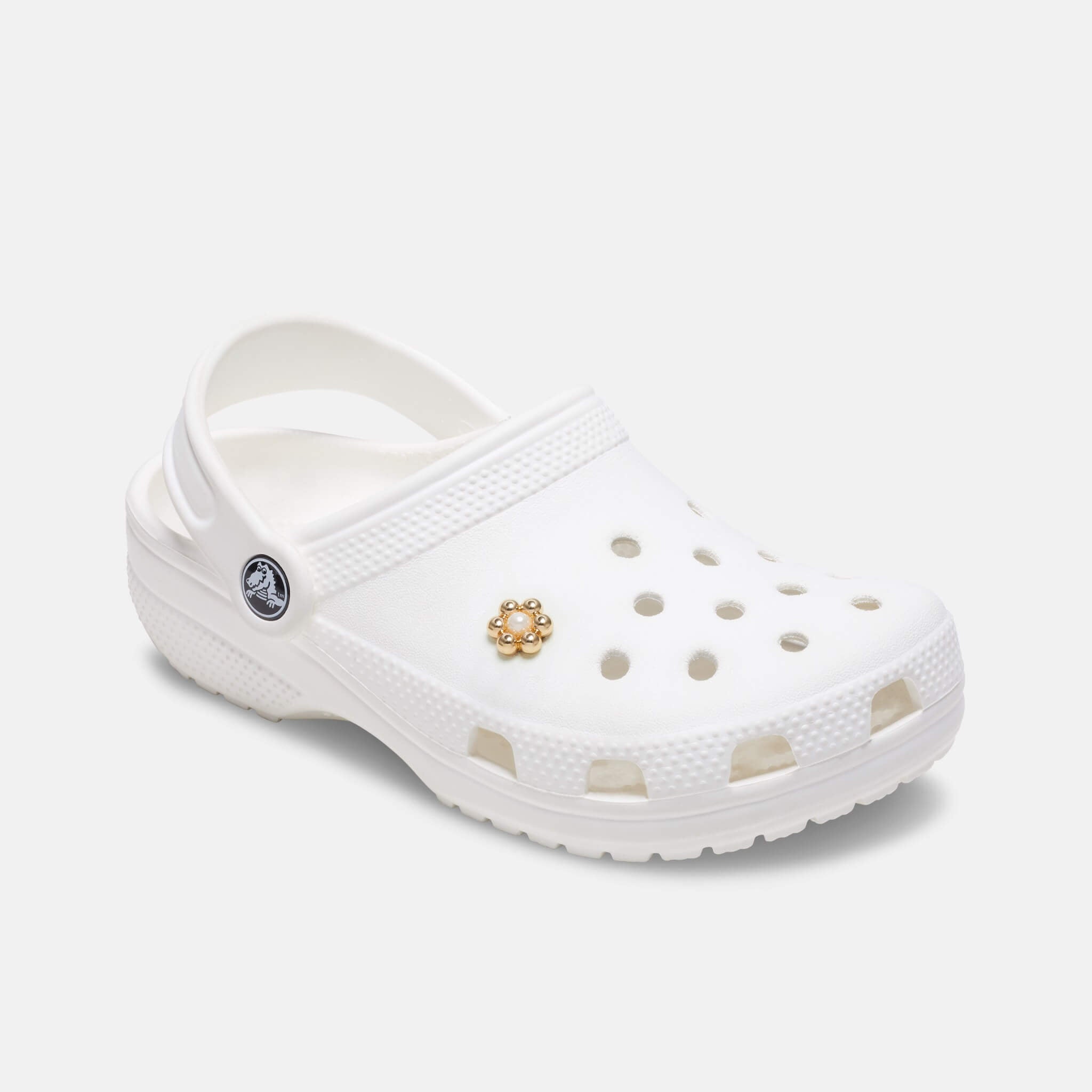 Przypinka Jibbitz – Gold and Pearl Tiny Flower