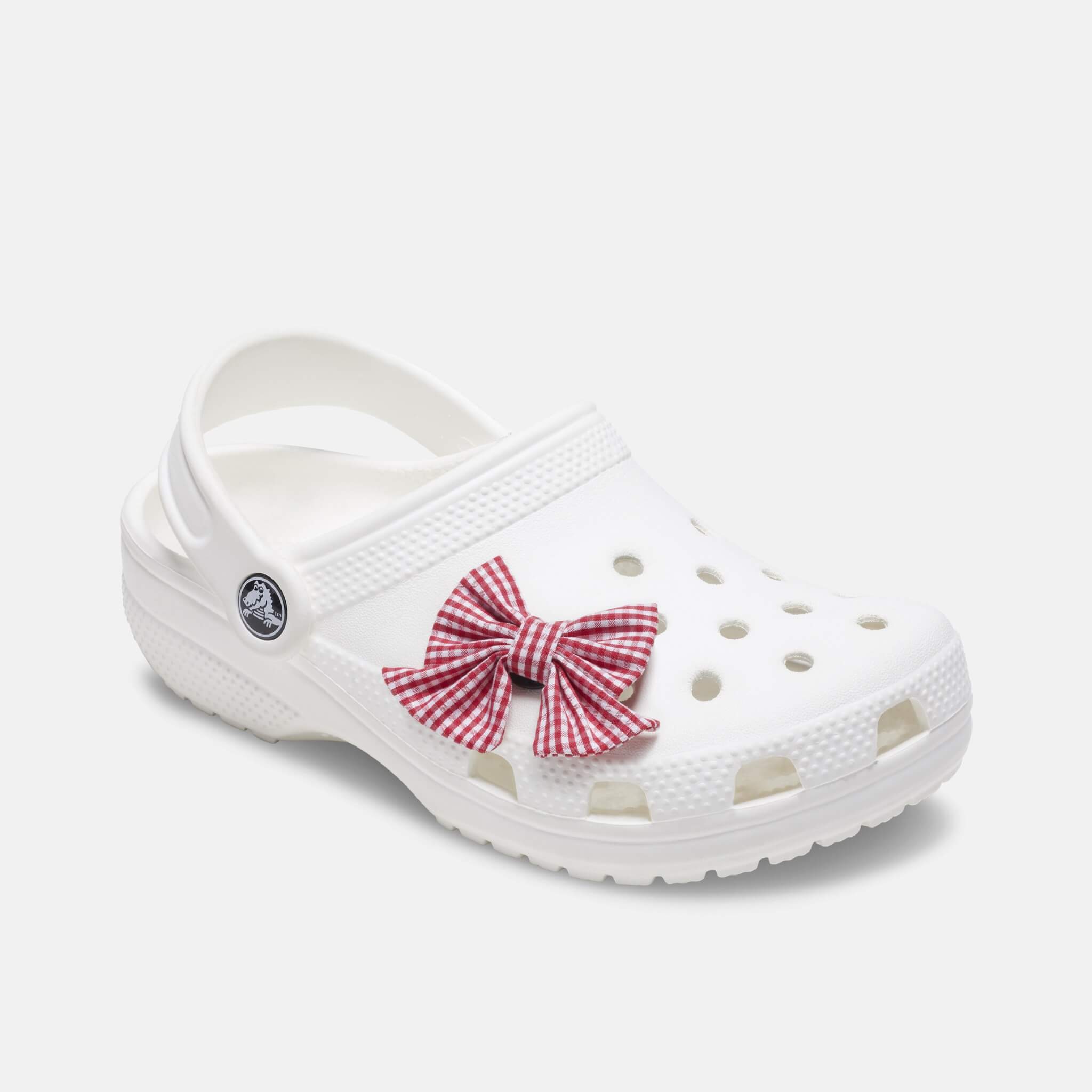 Przypinka Jibbitz – Cherry Gingham Bow