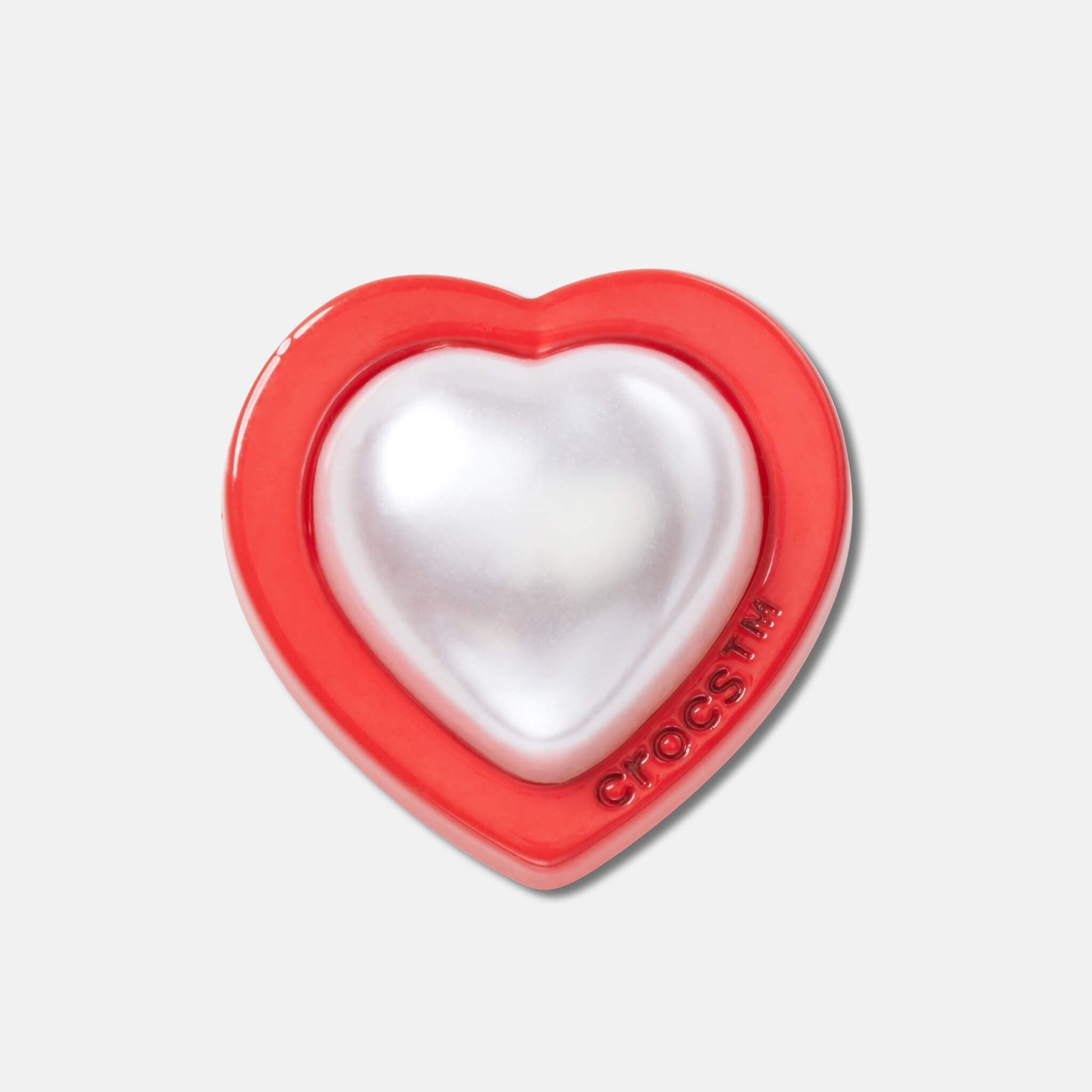 Przypinka Jibbitz – Red and Pearl Heart