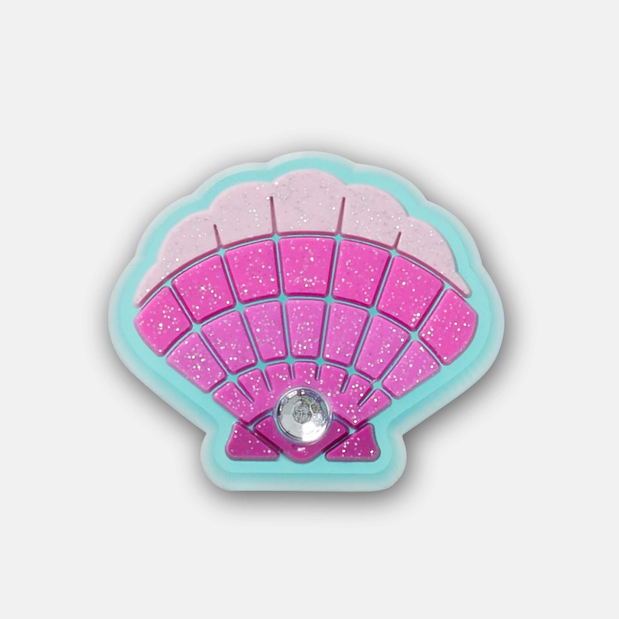 Przypinka Jibbitz – Pink Seashell with Gem