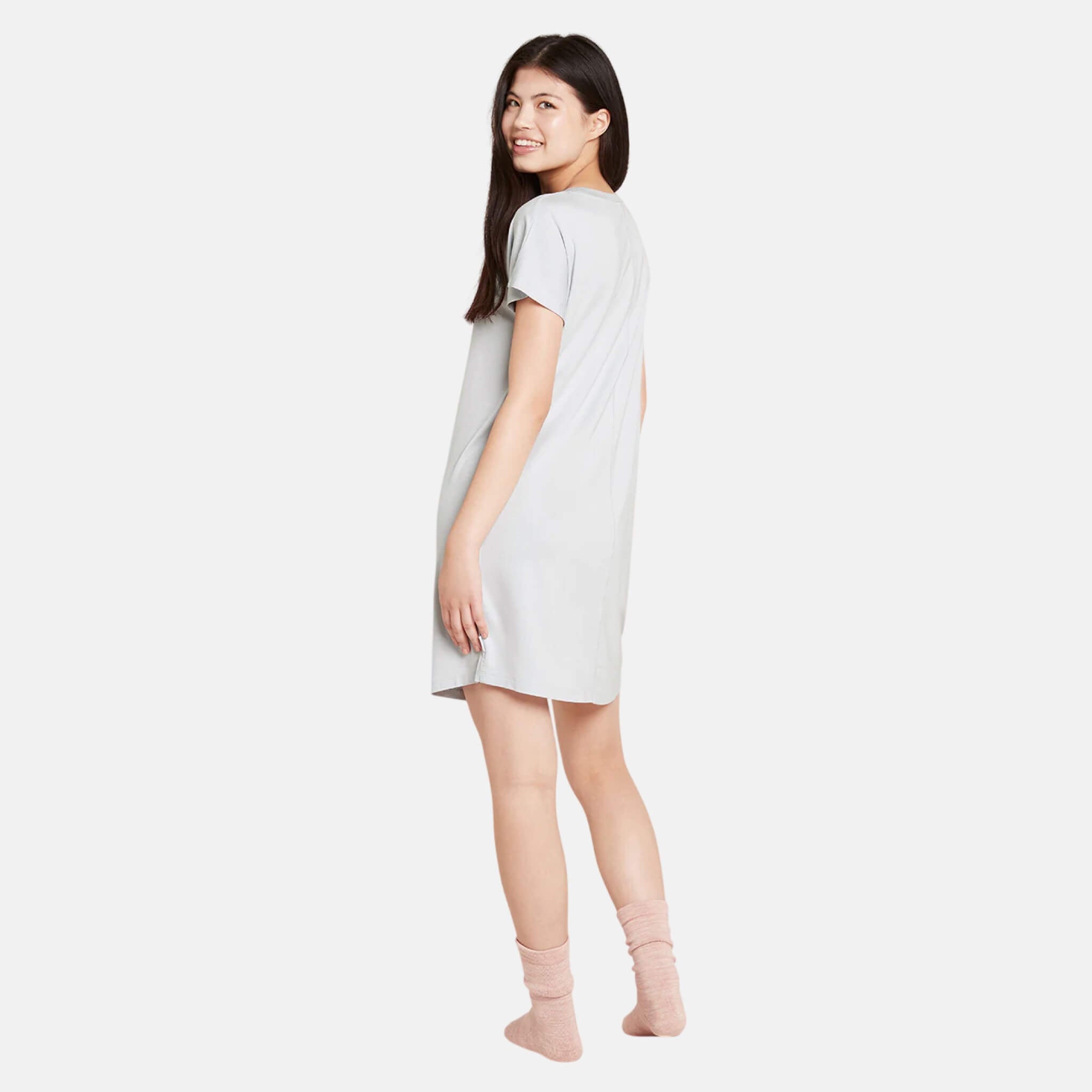 Damska jasnoszara koszulka nocna Boody Goodnight Nightdress