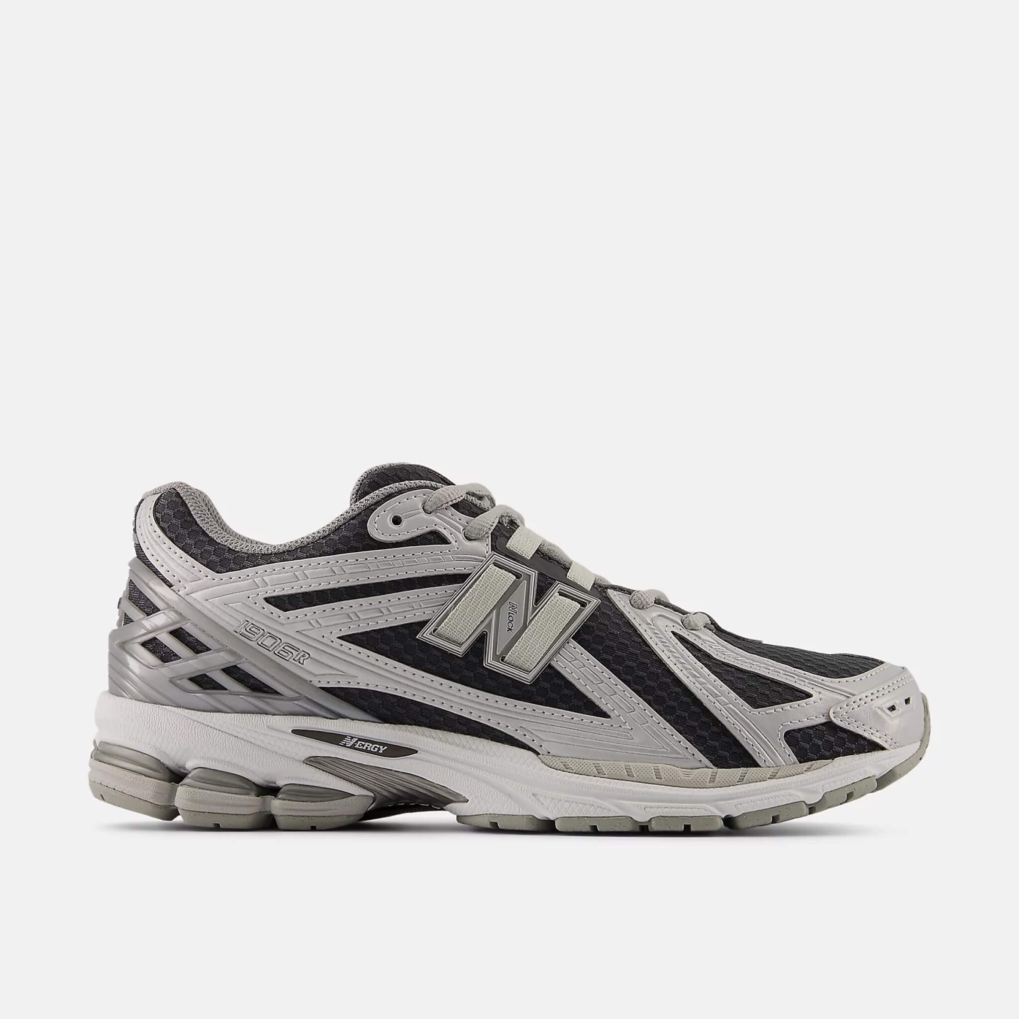 Unisex srebrno-czarne sneakersy New Balance U1906R