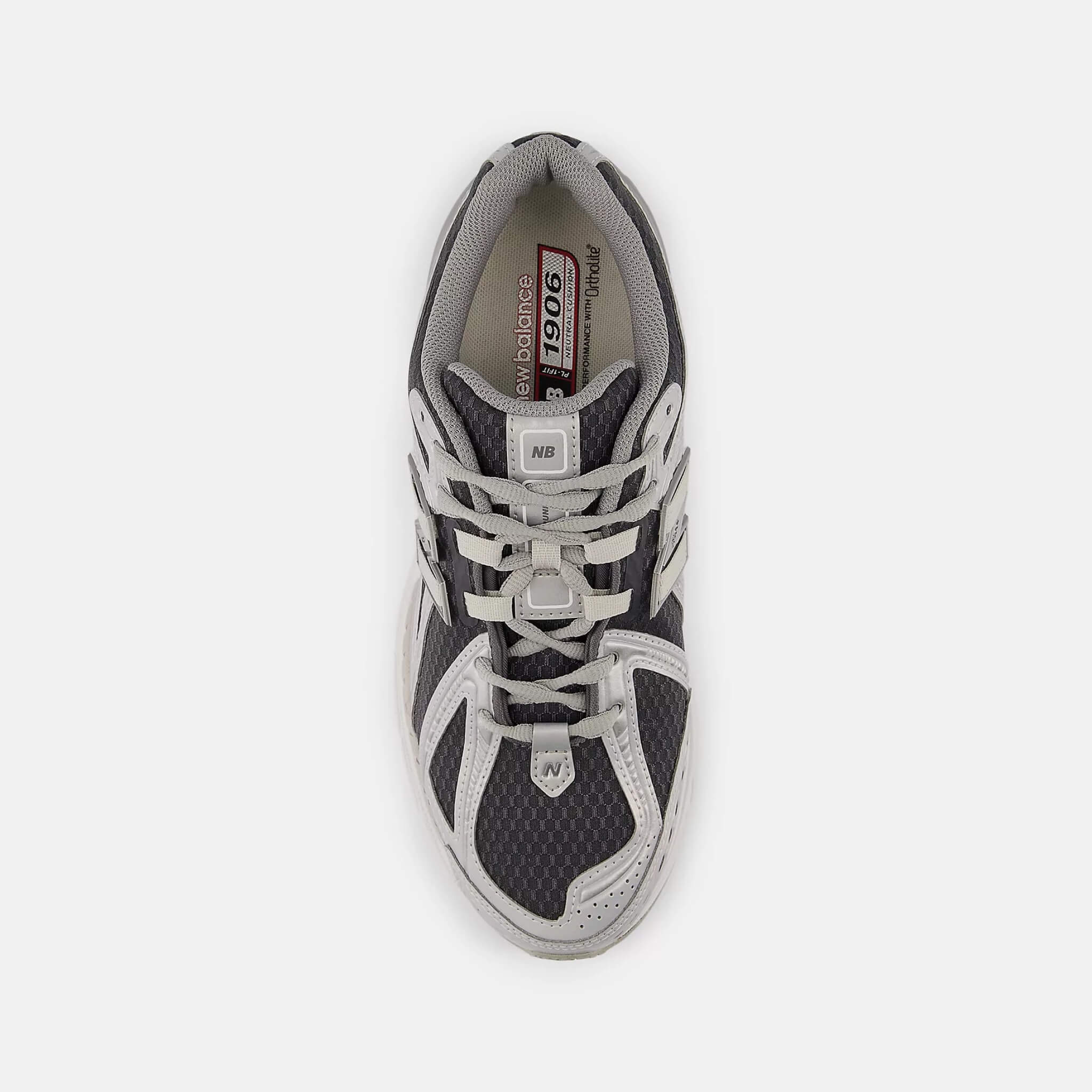 Unisex srebrno-czarne sneakersy New Balance U1906R