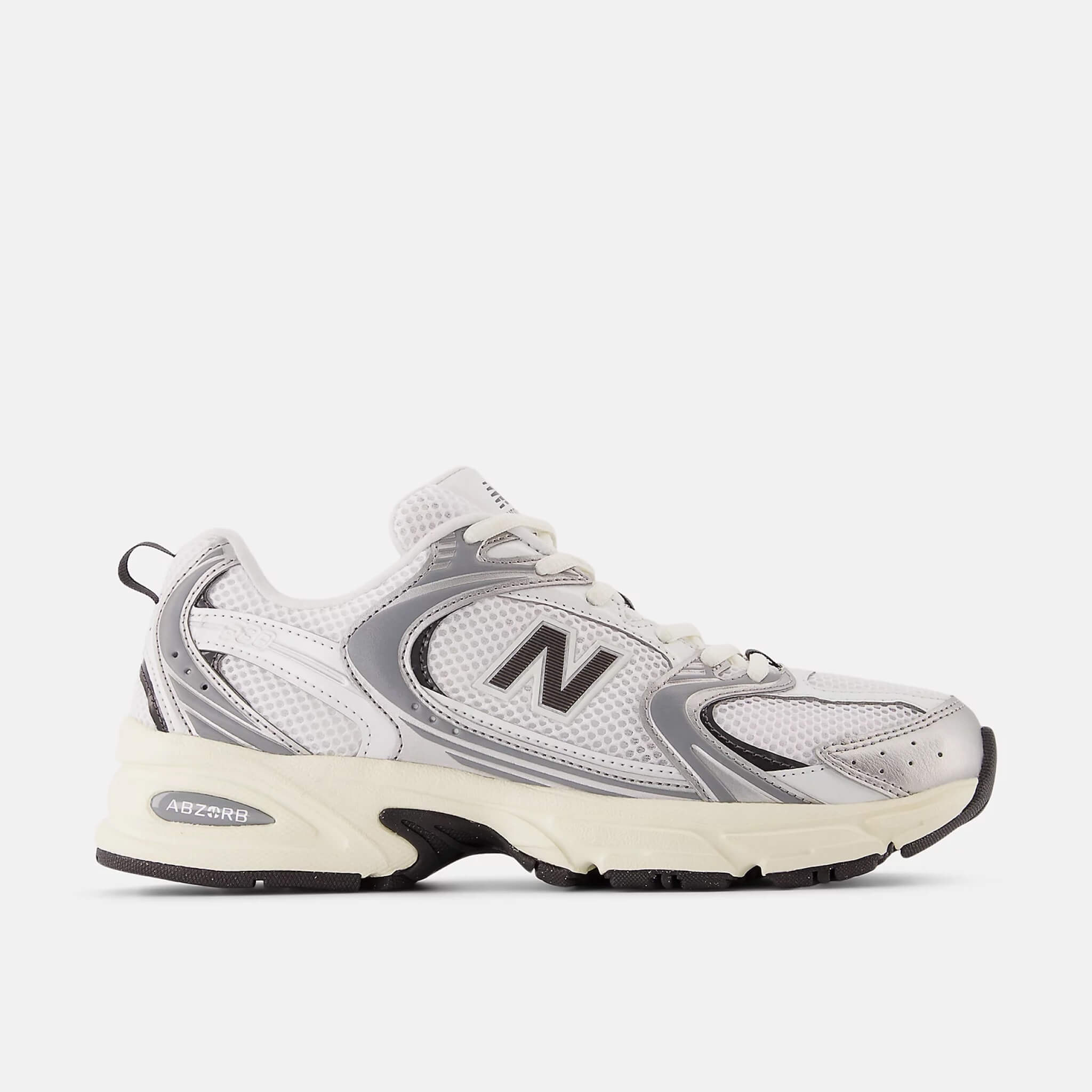 Unisex biało-szare sneakersy New Balance U530