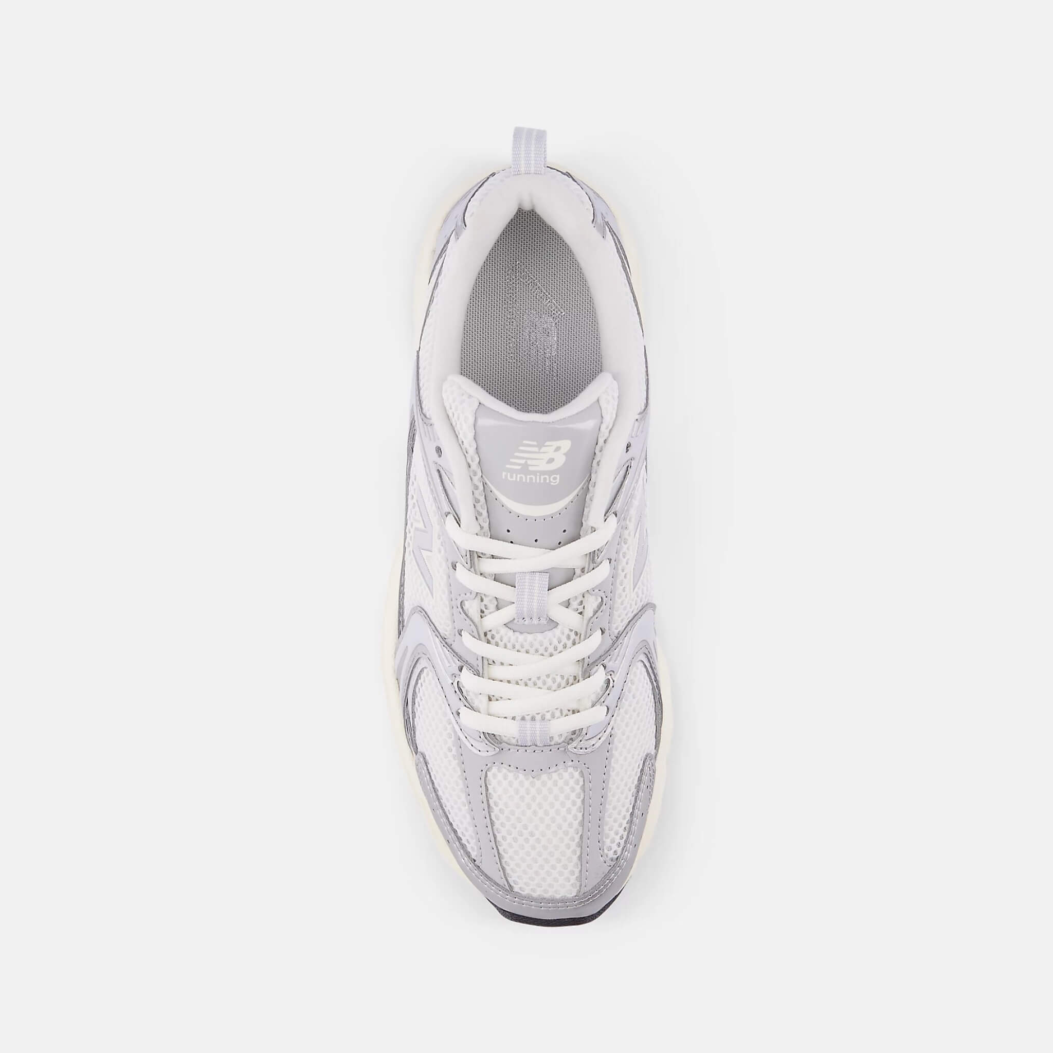 Unisex srebrne sneakersy New Balance U530