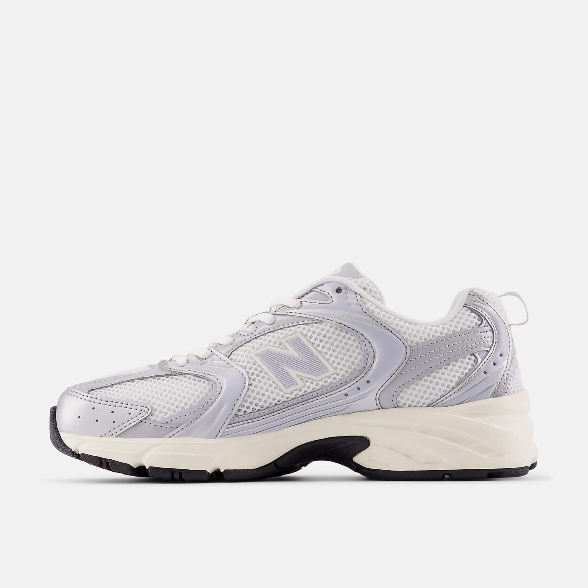 Unisex srebrne sneakersy New Balance U530
